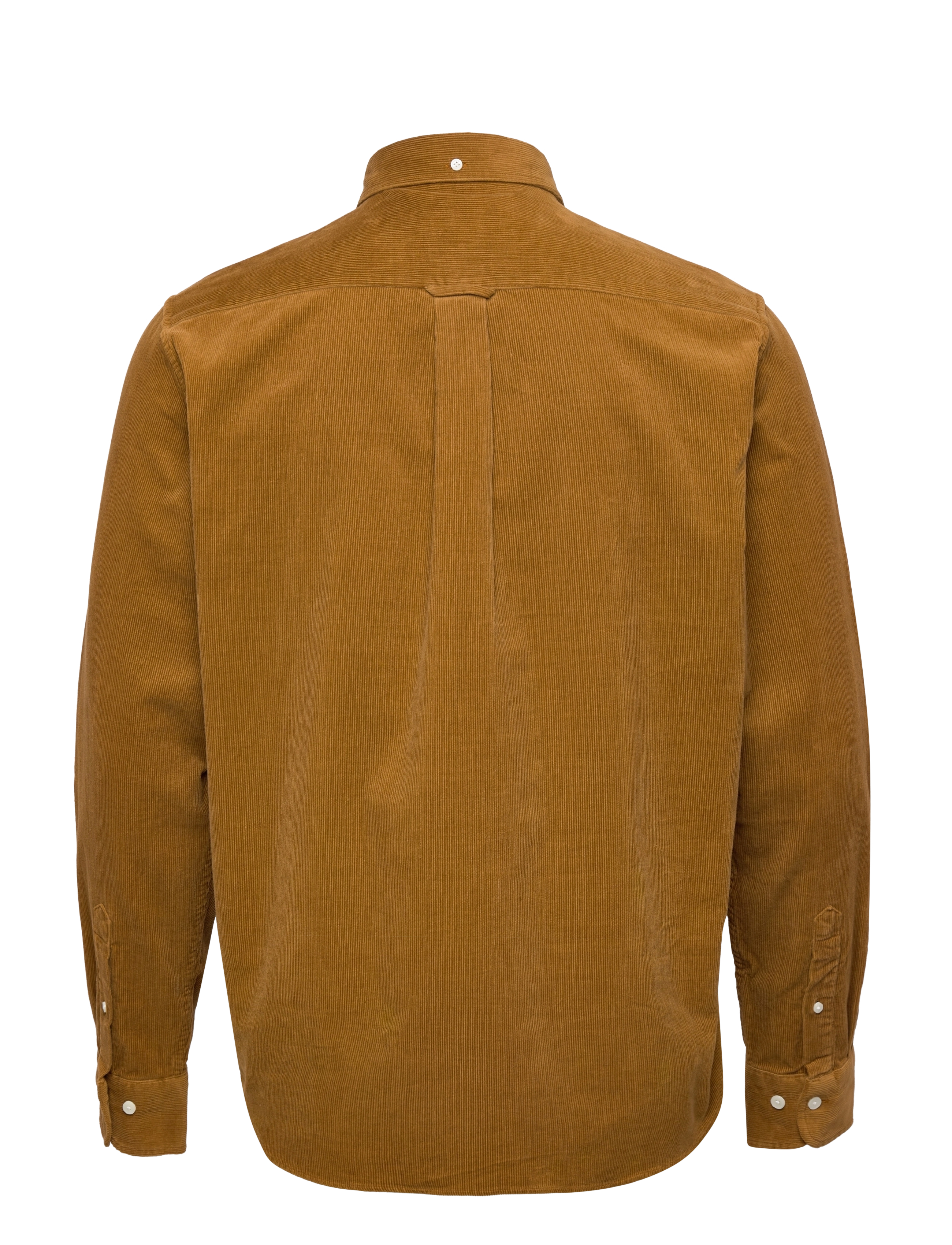 GANT - D1. REG CORDUROY SHIRT BD - suede brown - 1