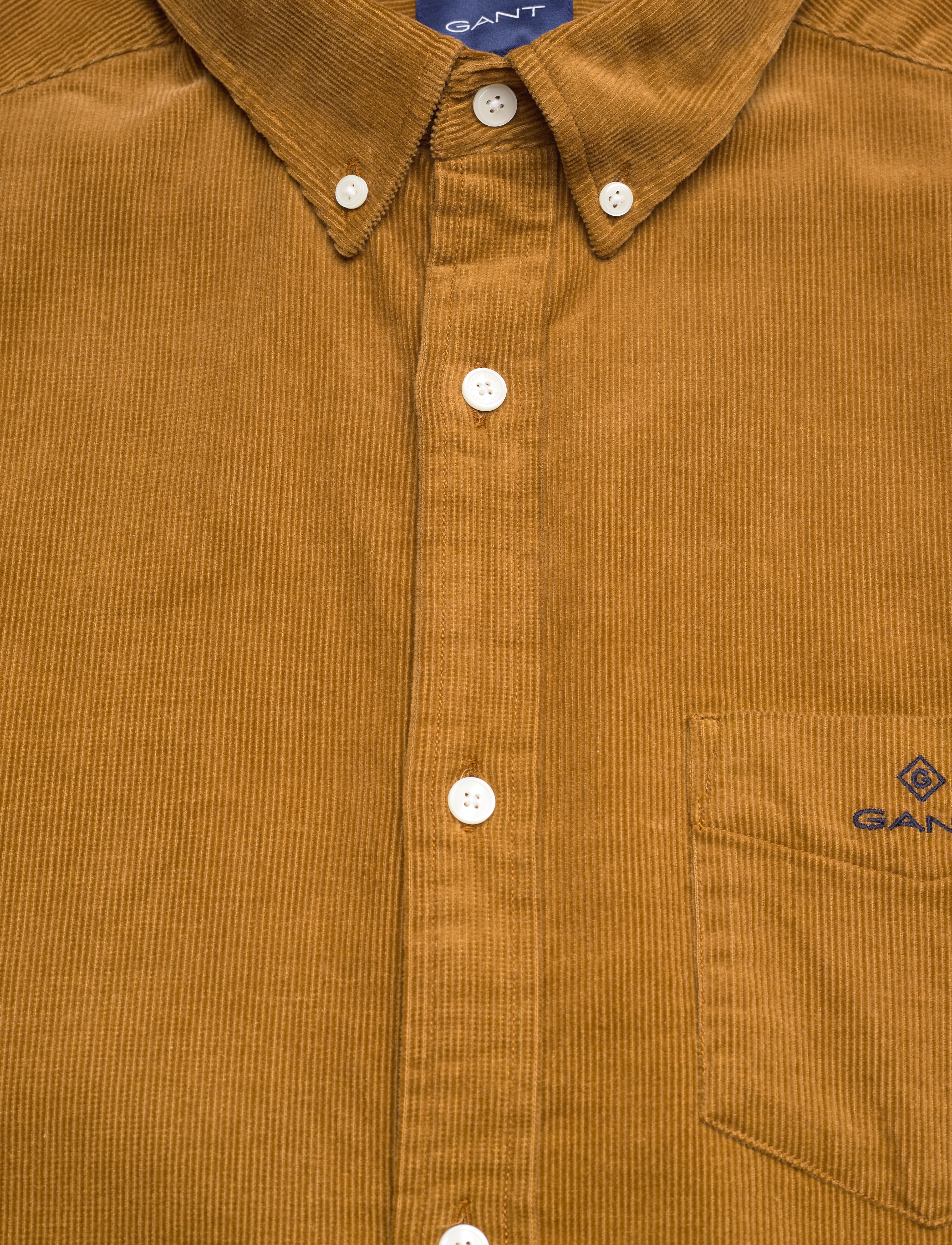 GANT - D1. REG CORDUROY SHIRT BD - suede brown - 2