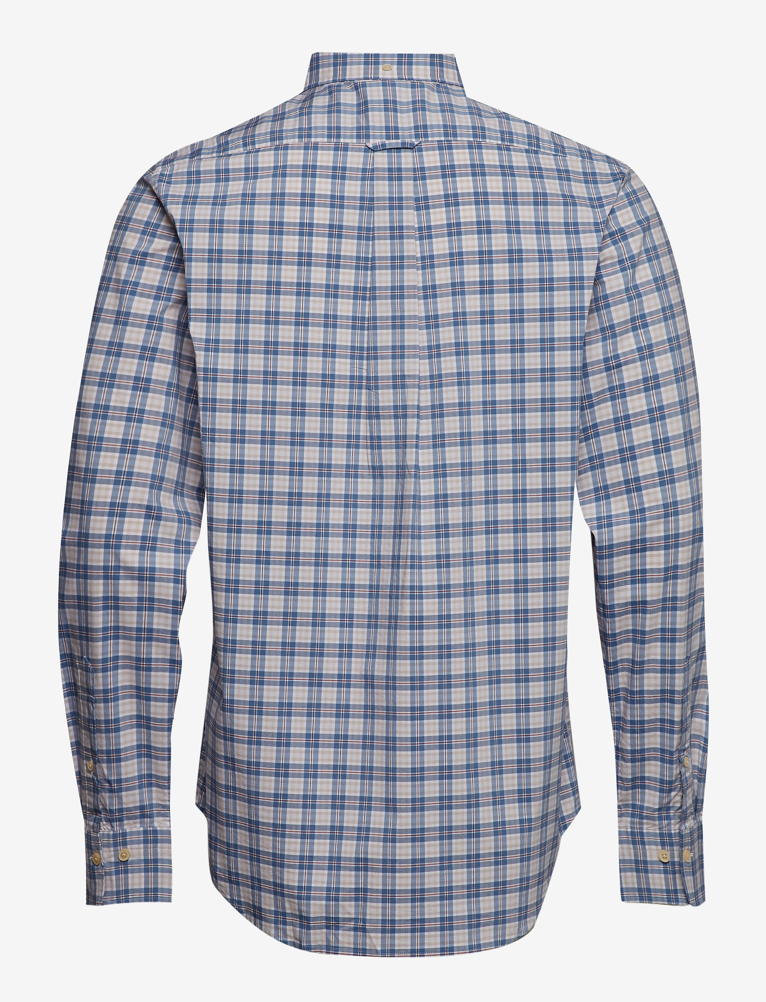 GANT - D1. TP BROADCLOTH PLAID REG BD - coronet blue - 1