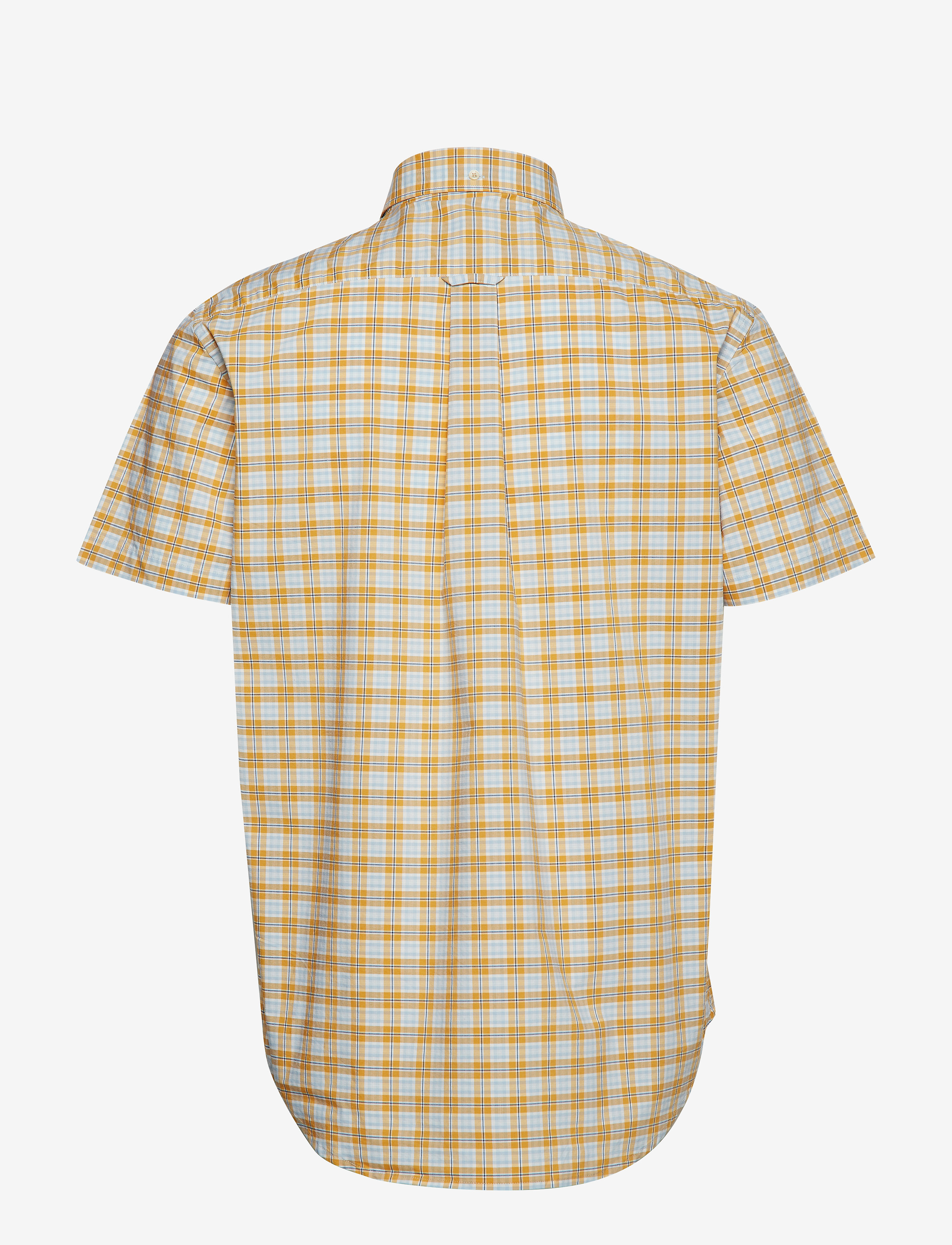 GANT - D1. TP BROADCLOTH PLAID REG BD SS - honey gold - 1