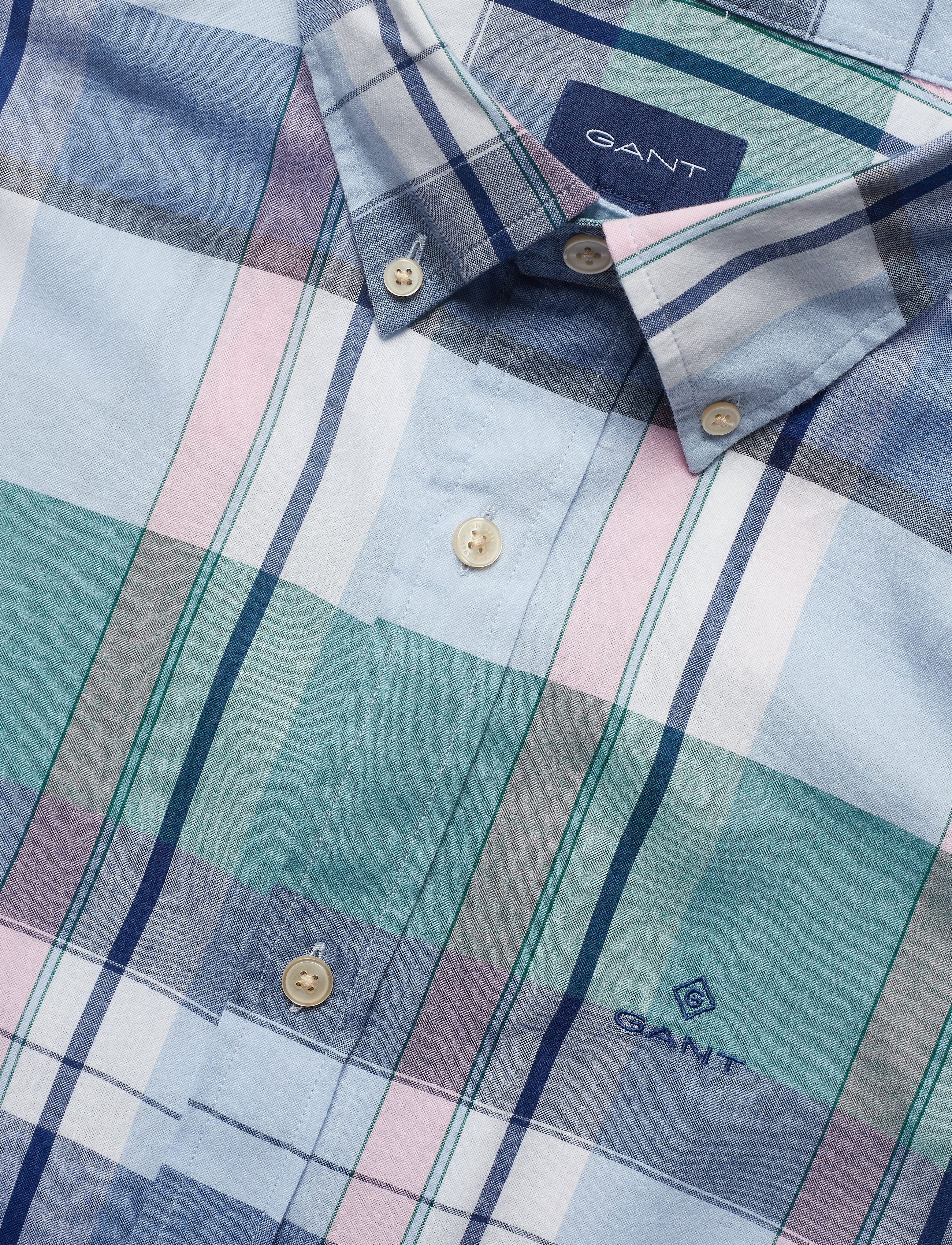 GANT - D1. OXFORD MADRAS REG BD - hamptons blue - 3