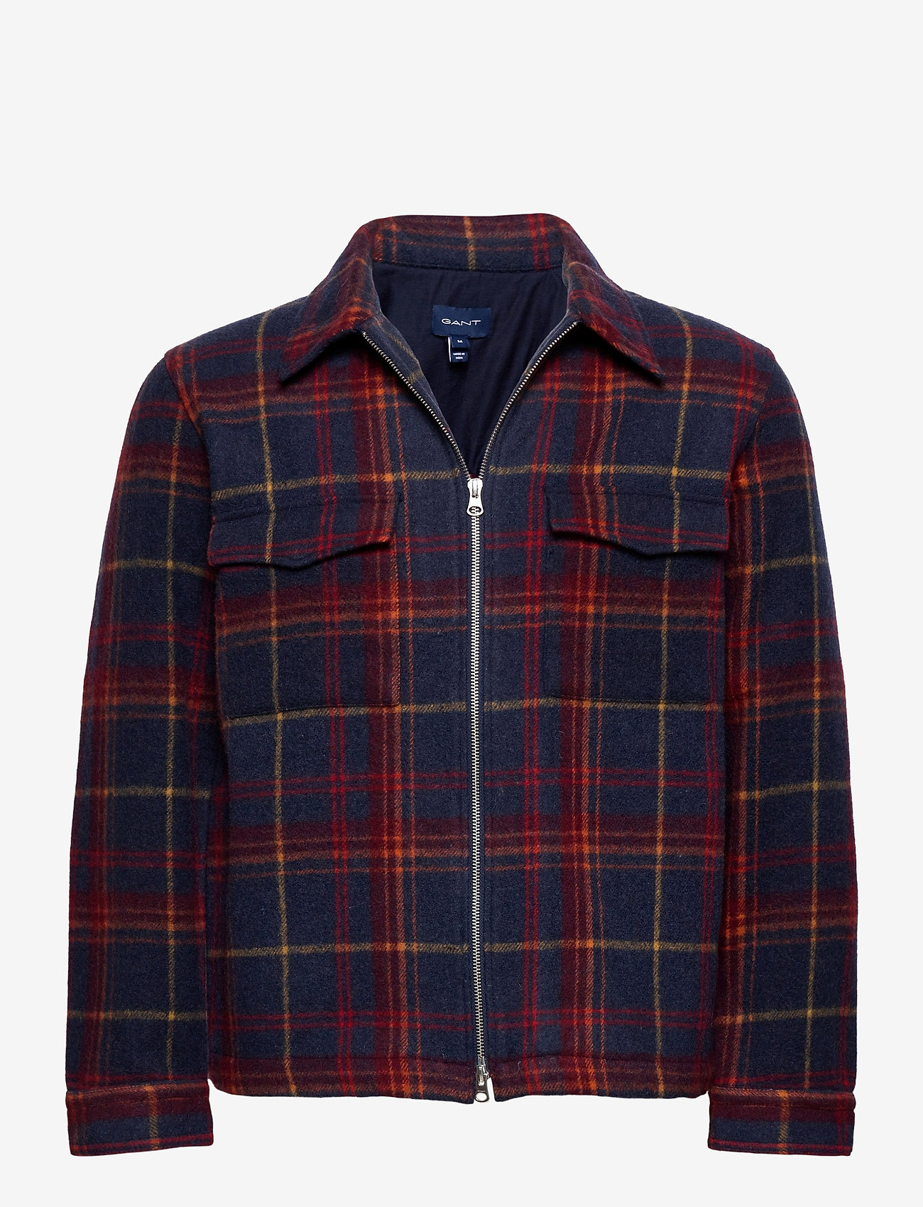 GANT - D2. WOOL BLEND  OVERSHIRT - ivy gold - 0