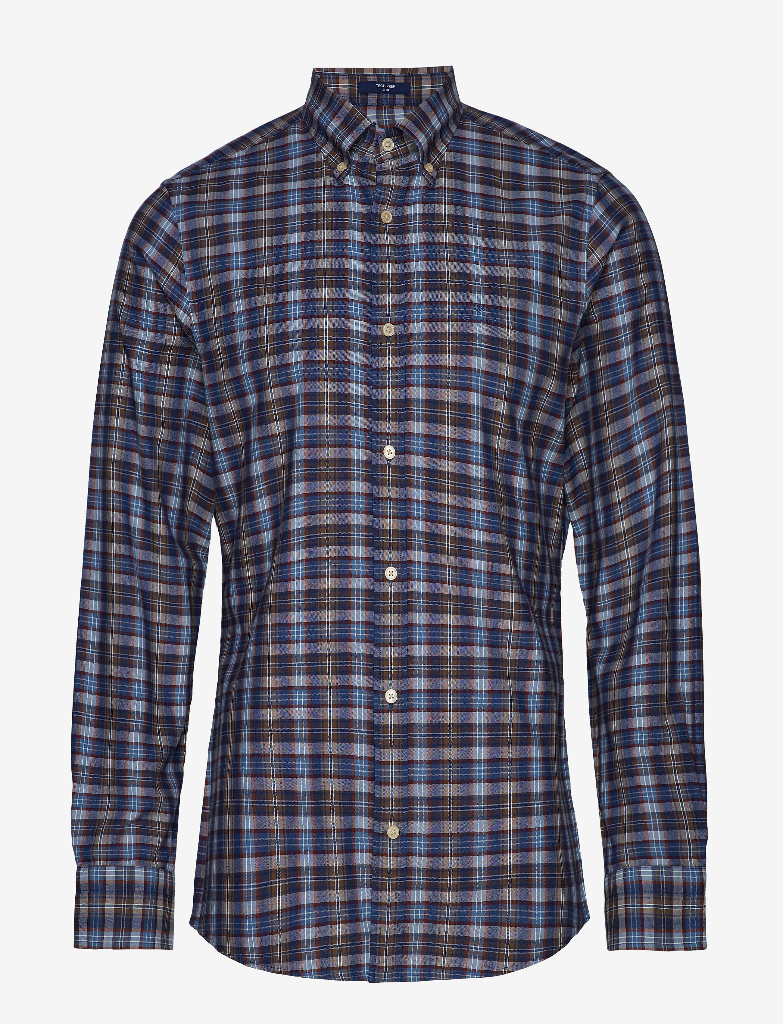 GANT - D1. TP INDIGO CHECK SLIM LBD - persian blue - 0
