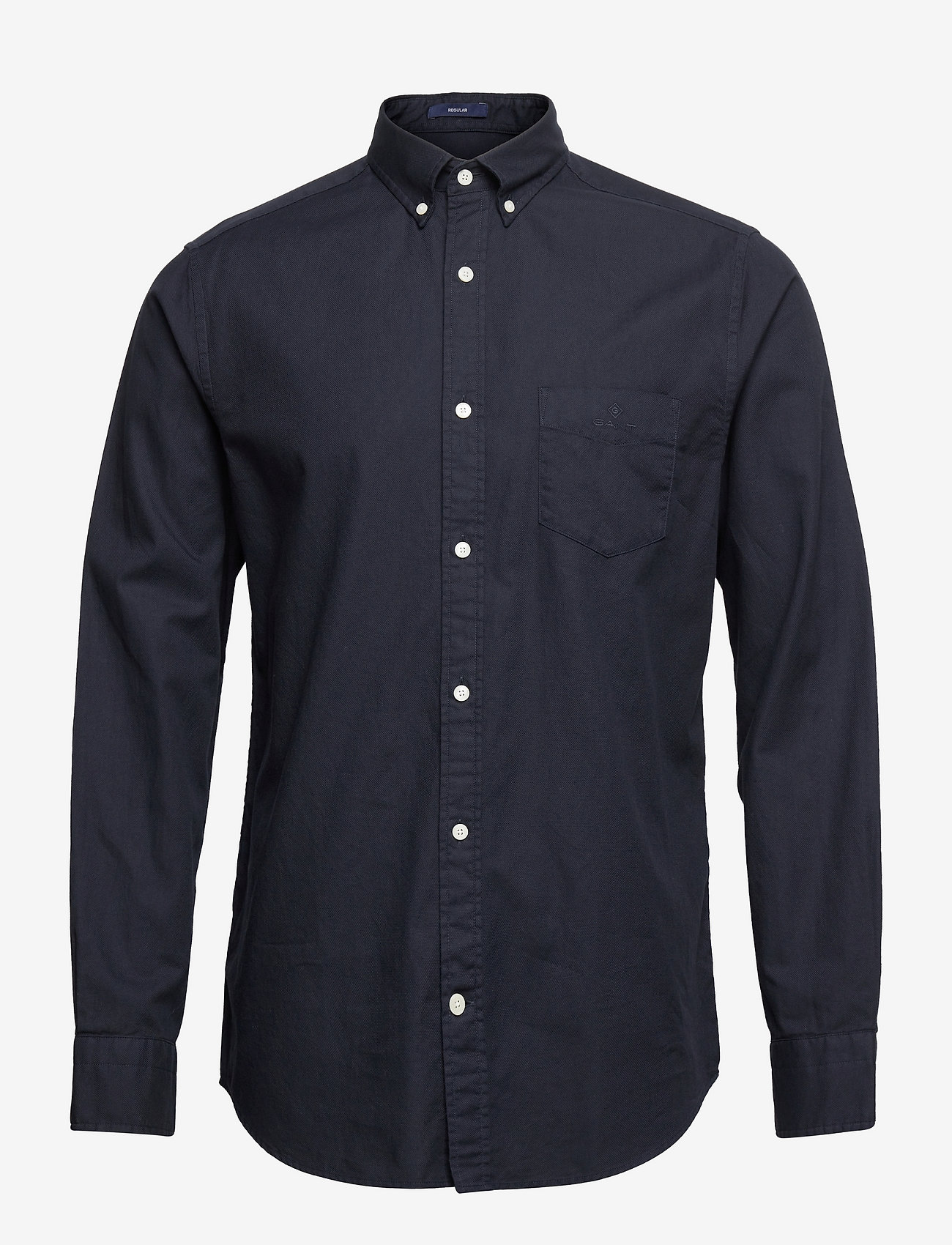 GANT - D2. REG GMNT DYED BASKET WEAVE BD - evening blue - 0