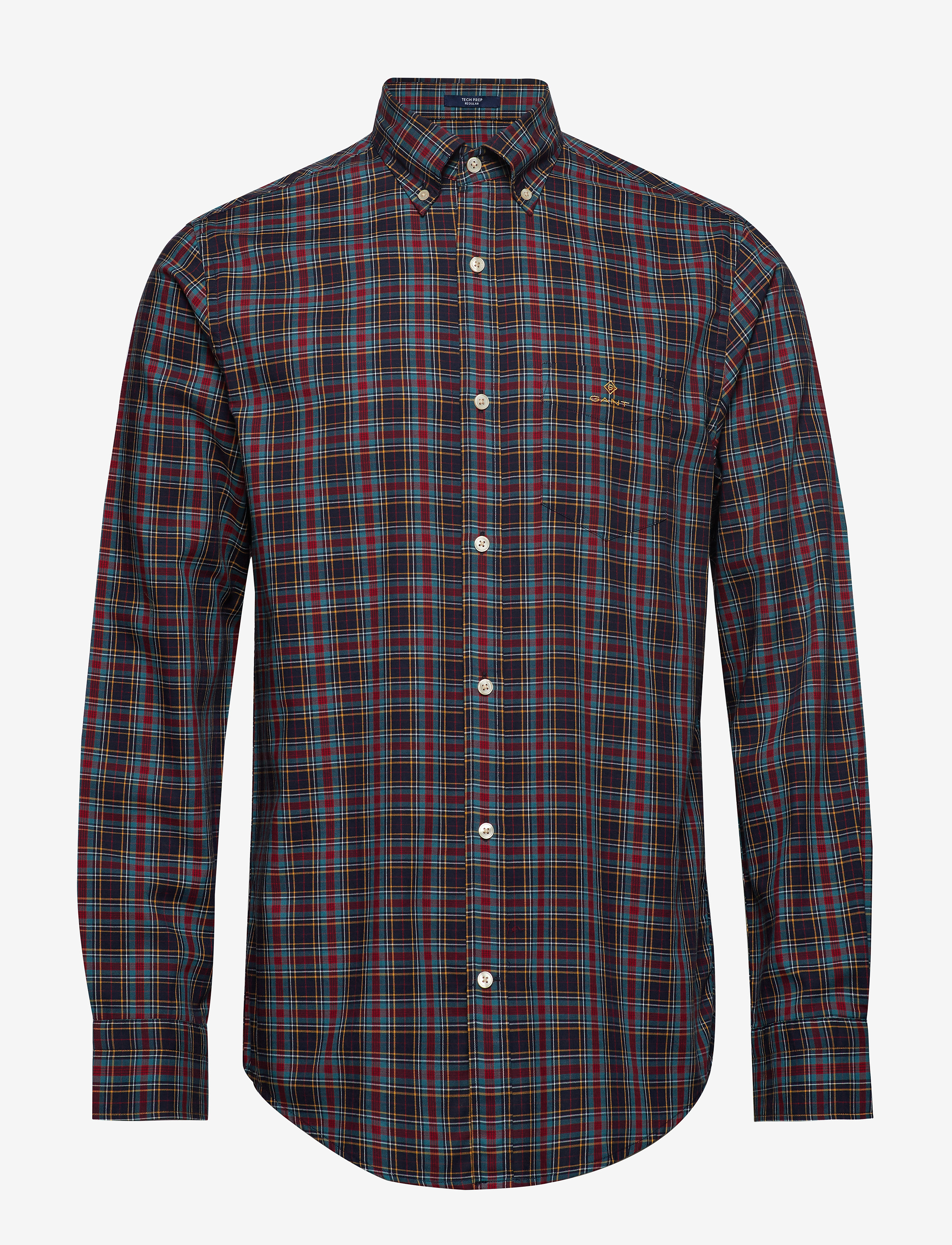 GANT - D2. TP OXFORD CHECK REG BD - marine - 0