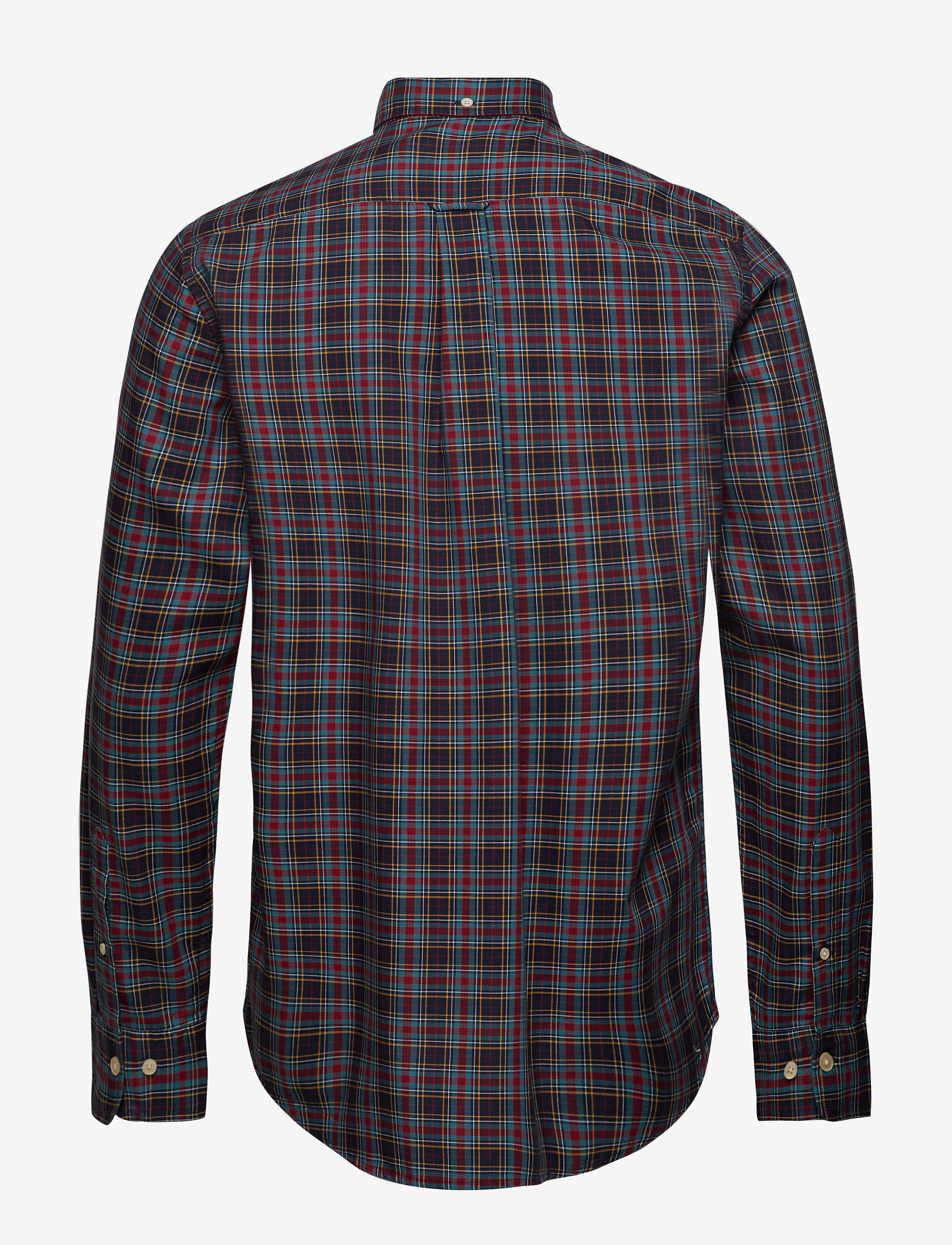 GANT - D2. TP OXFORD CHECK REG BD - marine - 1