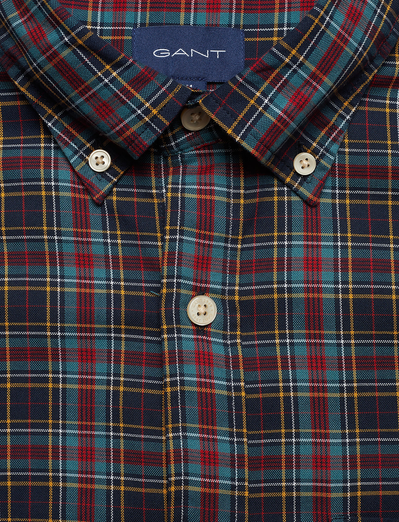 GANT - D2. TP OXFORD CHECK REG BD - marine - 2