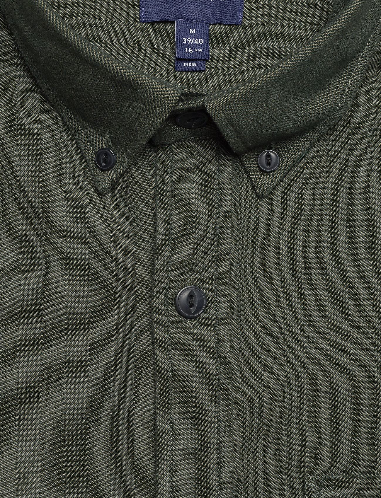 GANT - D2. TP HERRINGBONE SOLID REG BD - tartan green - 2