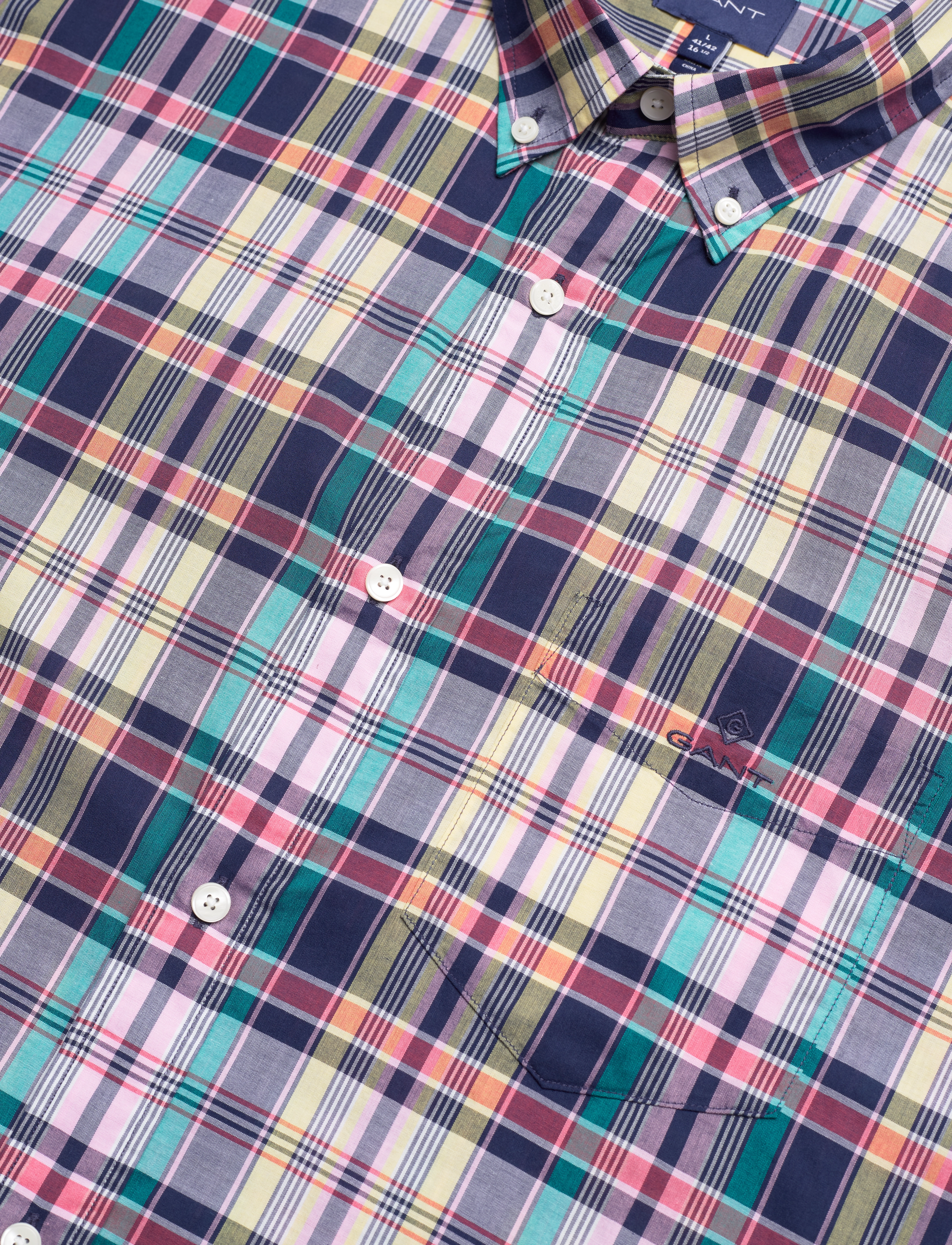 Gant - D1. REG COLORFUL CHECK SS BD - persian blue - 2