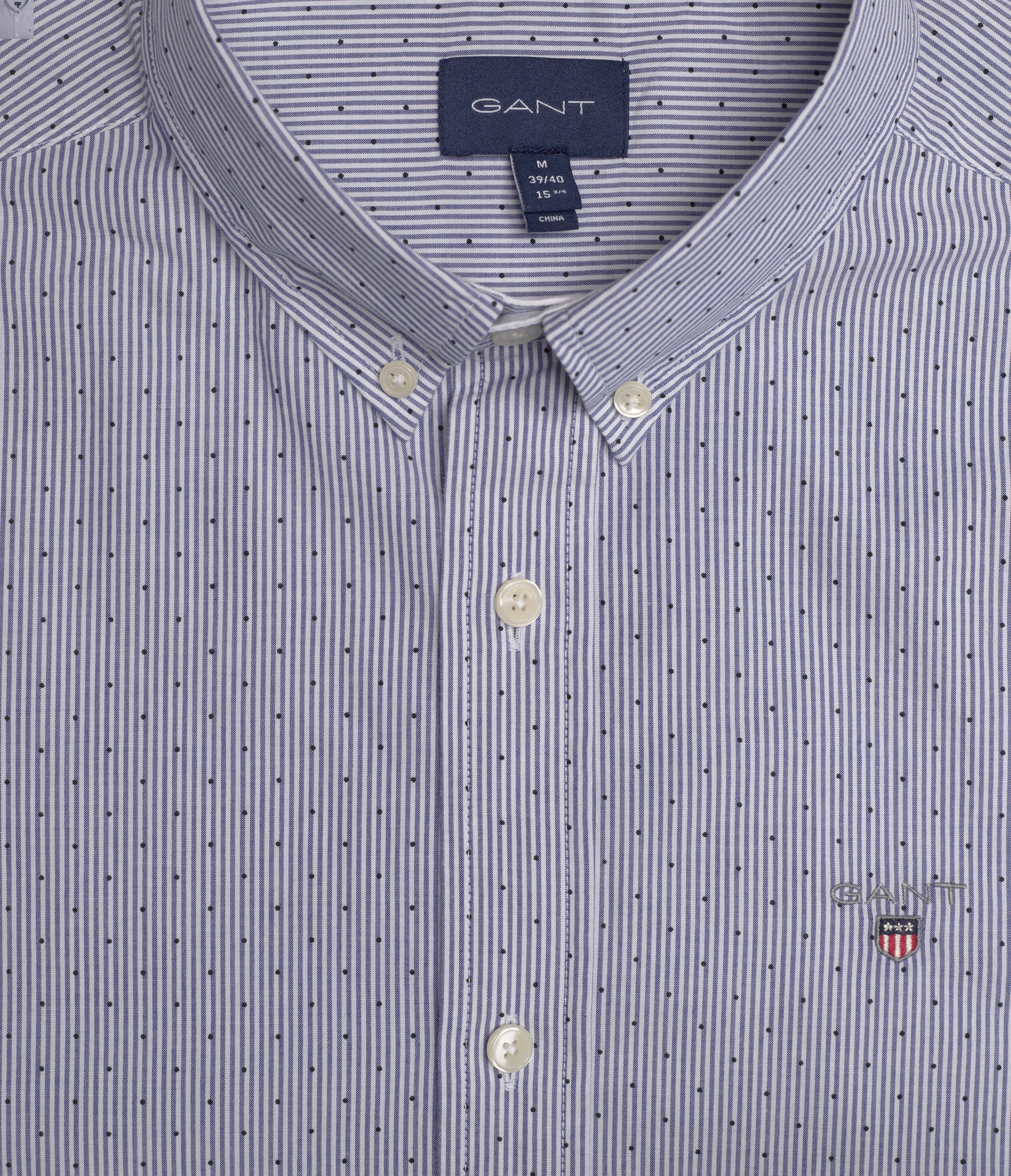 GANT - D1. SLIM BANKER DOT BD - college blue - 2