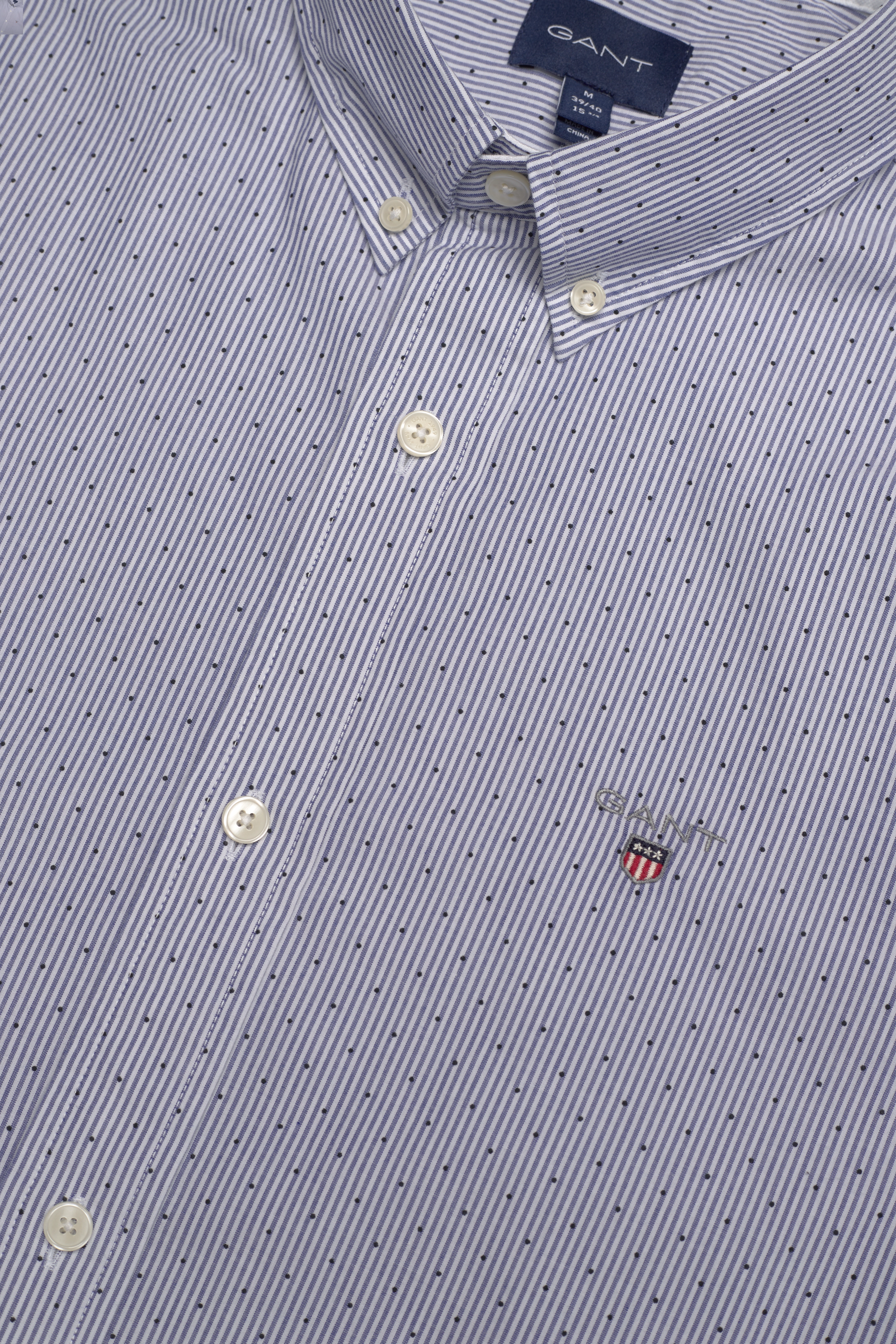 GANT - D1. SLIM BANKER DOT BD - college blue - 3