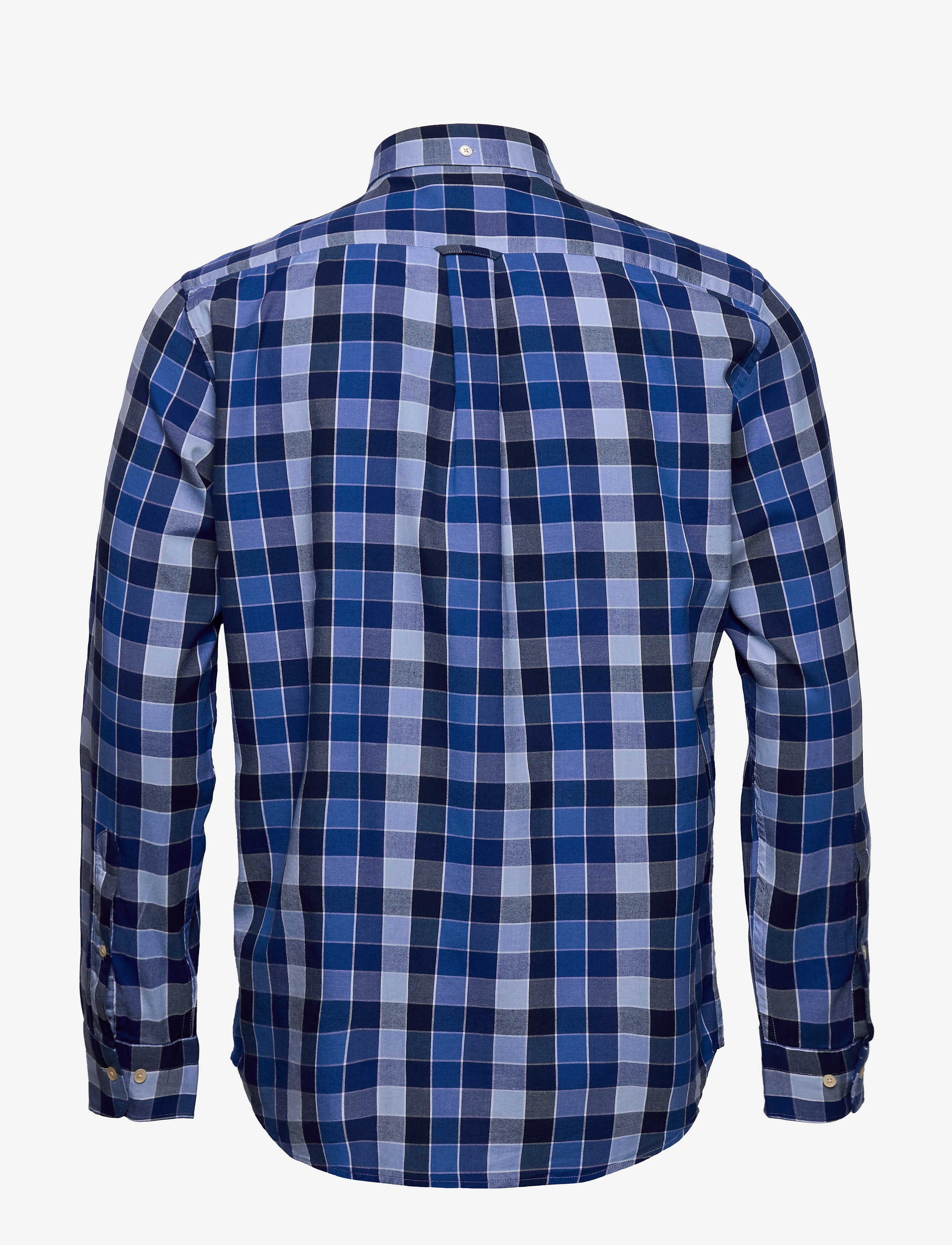GANT - D1. WINDBLOWN OXFORD CHECK REG BD - nautical blue - 1