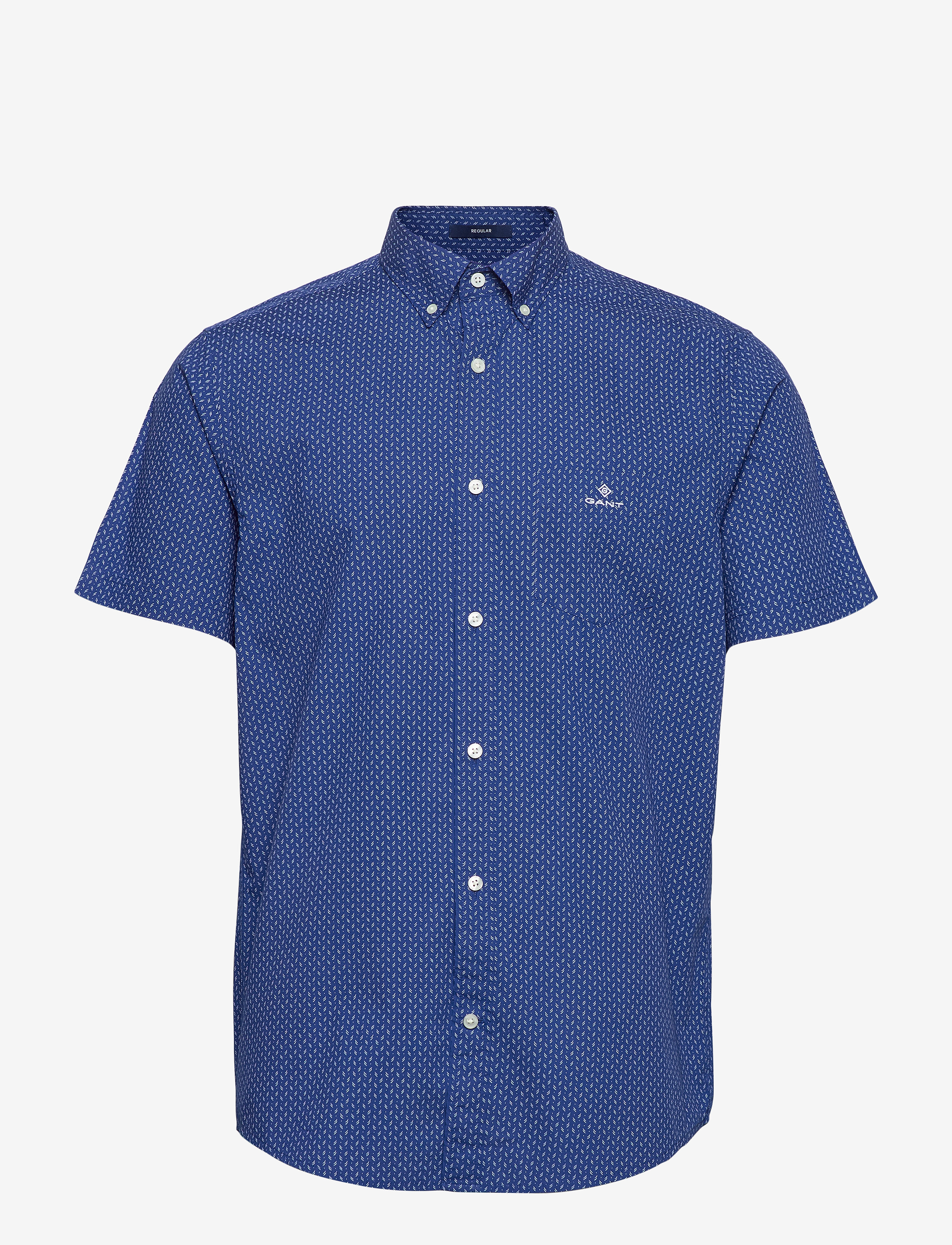 GANT - D1. BC PRINT REG BD SS - crisp blue - 0