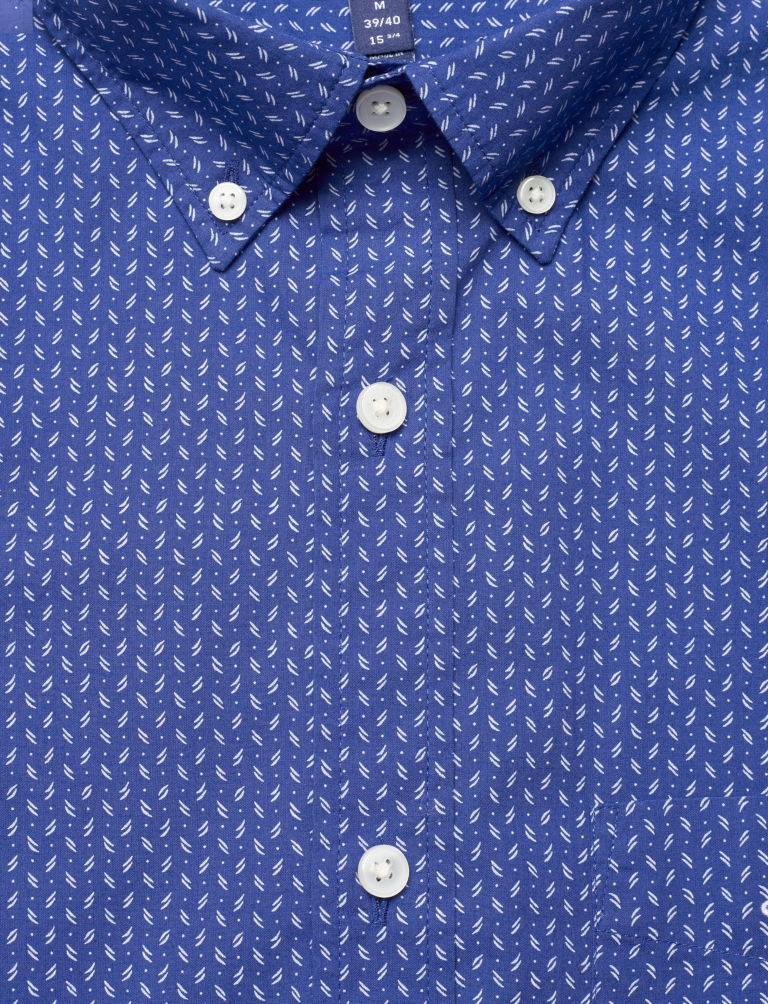 GANT - D1. BC PRINT REG BD SS - crisp blue - 2