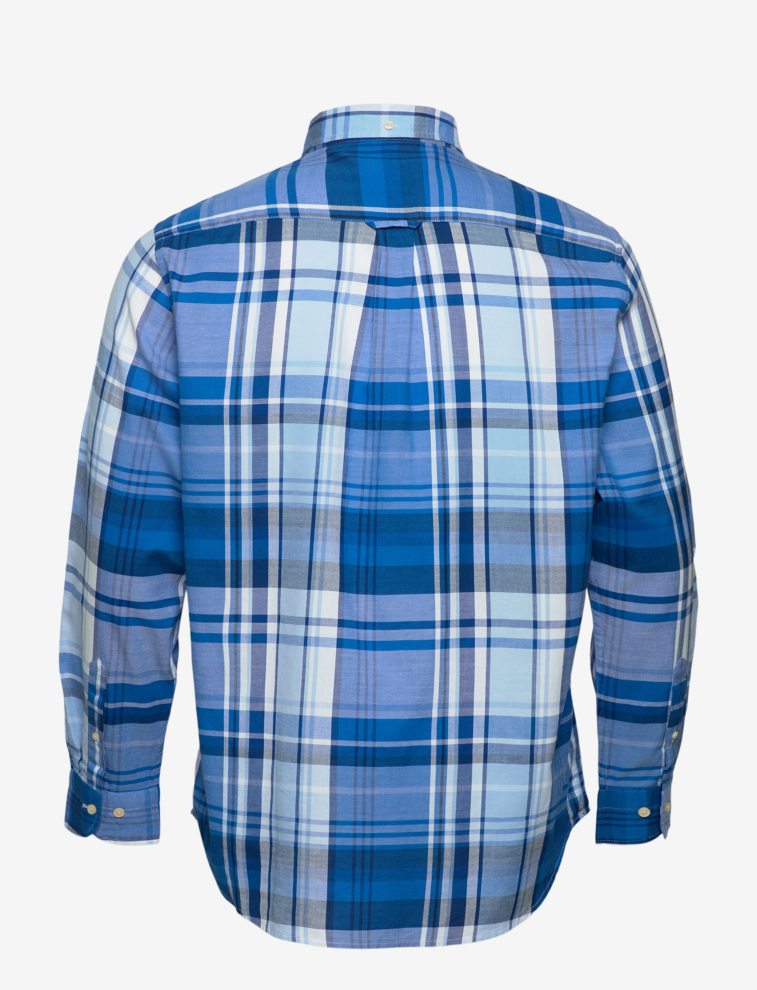 GANT - D1. WINDBLOWN OXFORD MADRAS REG BD - nautical blue - 1