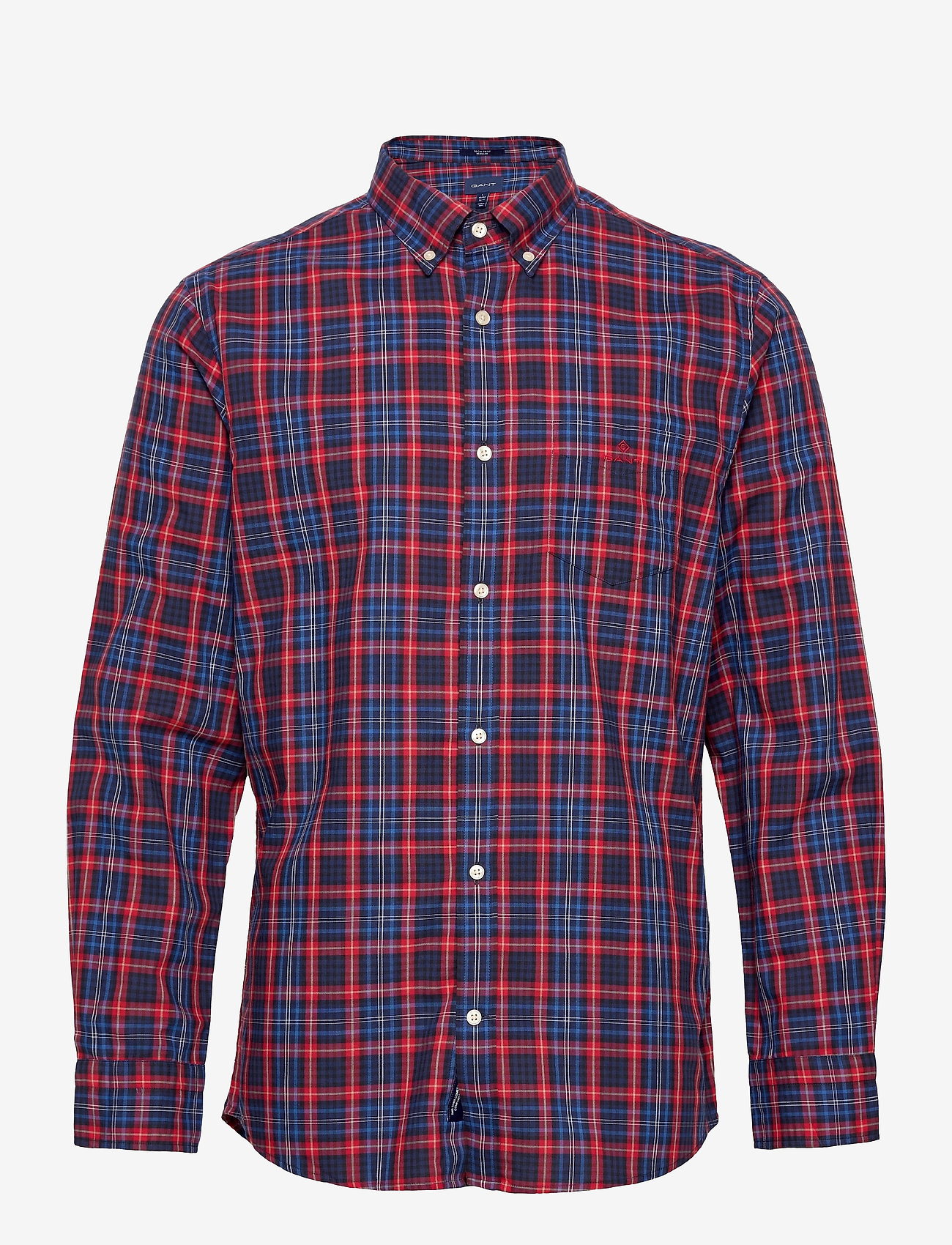 GANT - D2. TP OXFORD MICRO TARTAN REG BD - bright red - 0