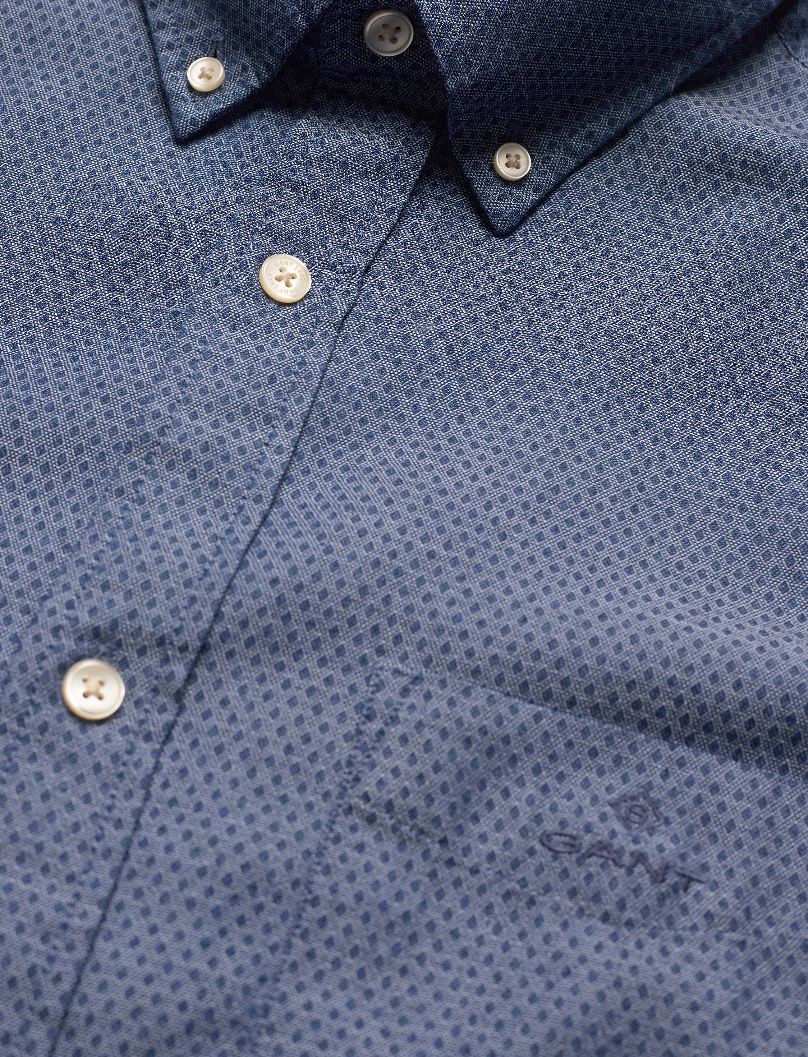 GANT - D2. TP INDIGO DOBBY REG BD - indigo - 3