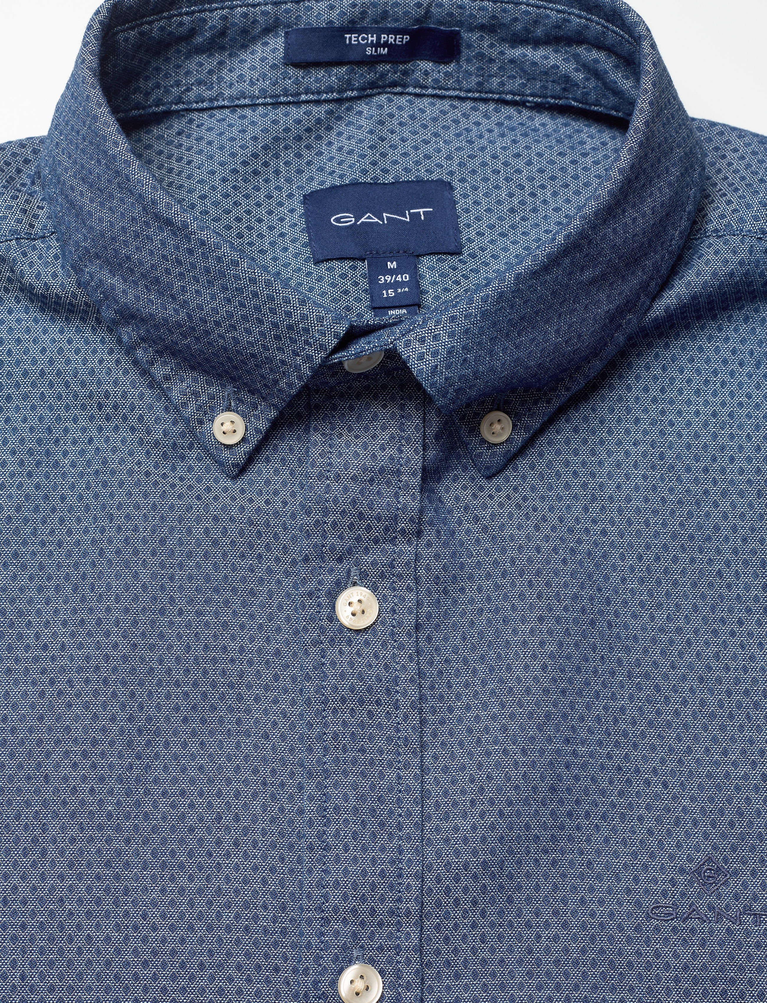 GANT - D2. TP INDIGO DOBBY SLIM BD - indigo - 2