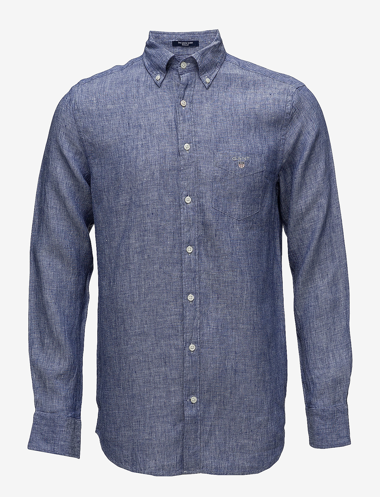 GANT - THE LINEN SHIRT REG BD - college blue - 0