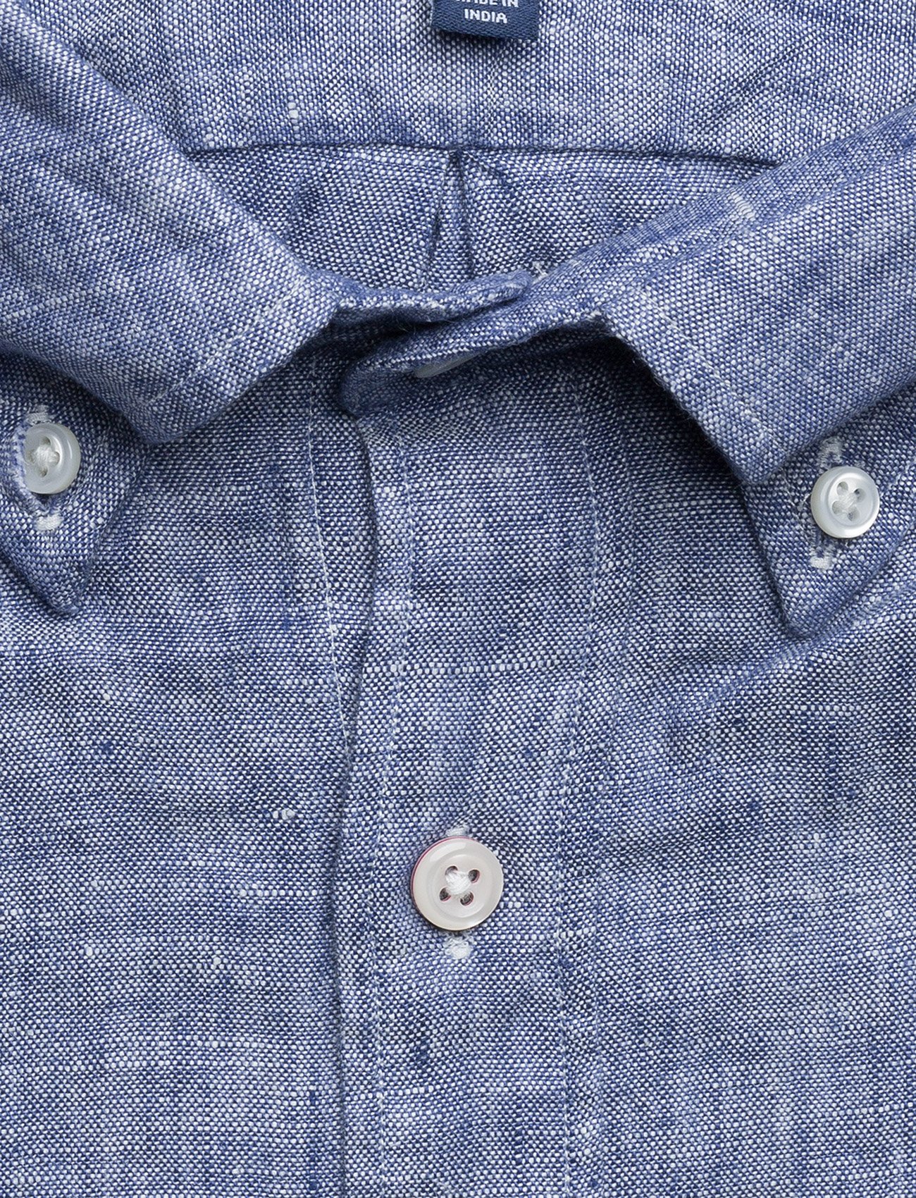 GANT - THE LINEN SHIRT REG BD - college blue - 2