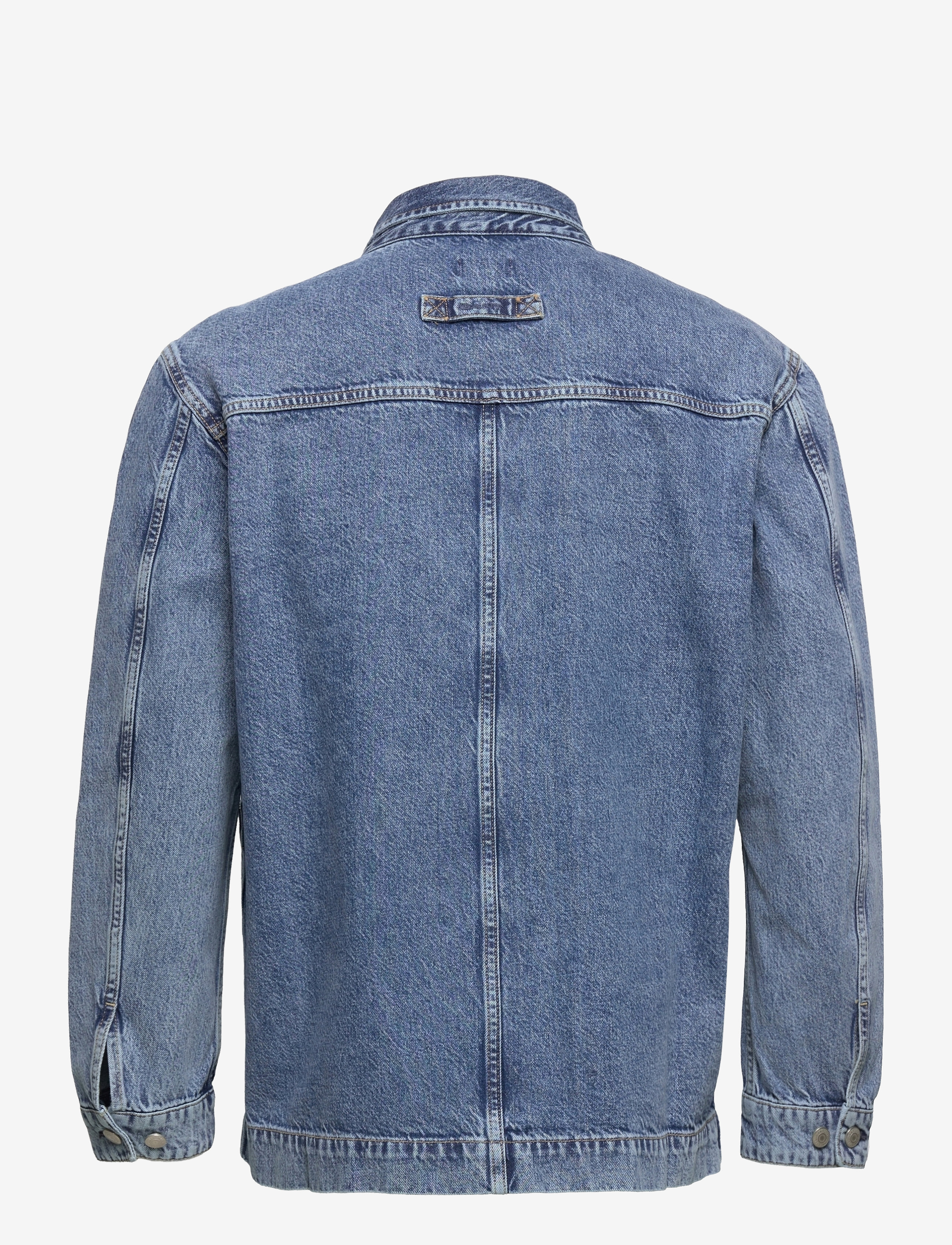 GANT - D2. DENIM OVERSHIRT TOWN - light blue broken in - 1