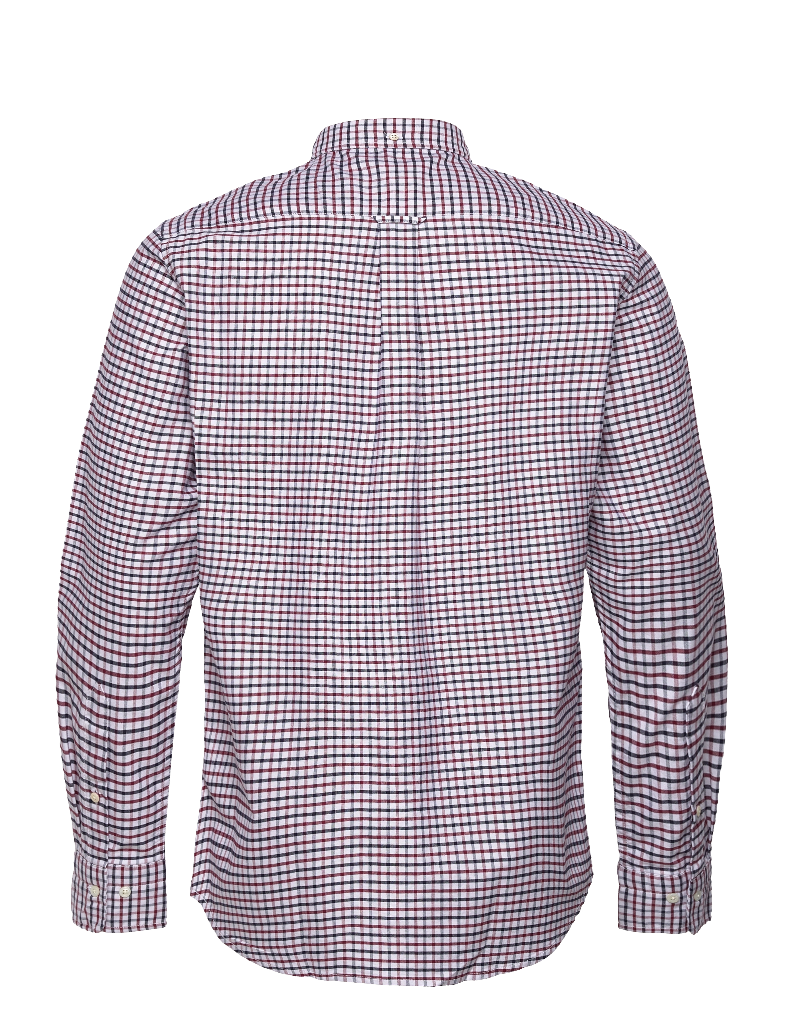 GANT - D1.REG OXFORD TATTERSALL BD - plumped red - 1