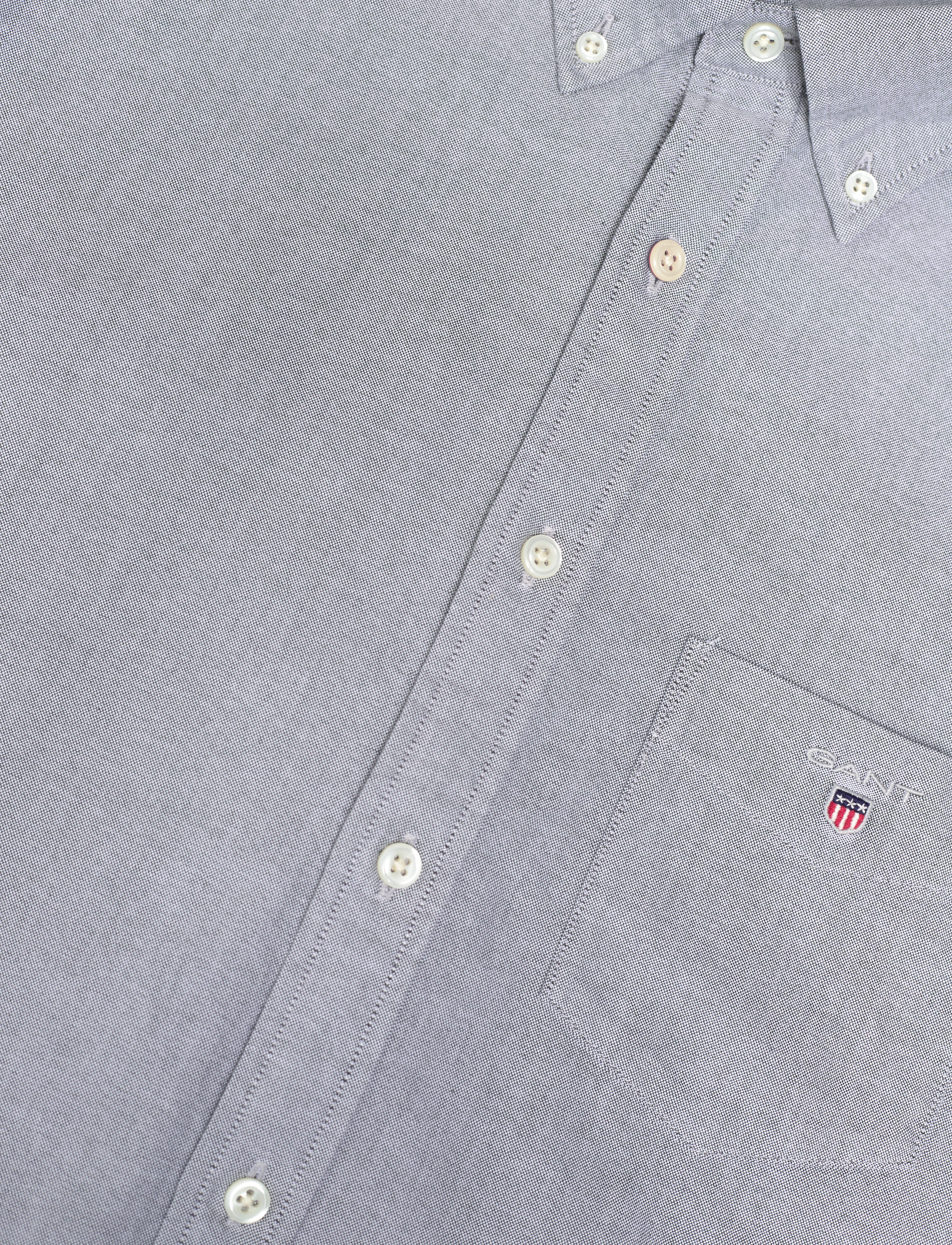 Gant - REG OXFORD SHIRT BD - oxford skjorter - washed out black - 4