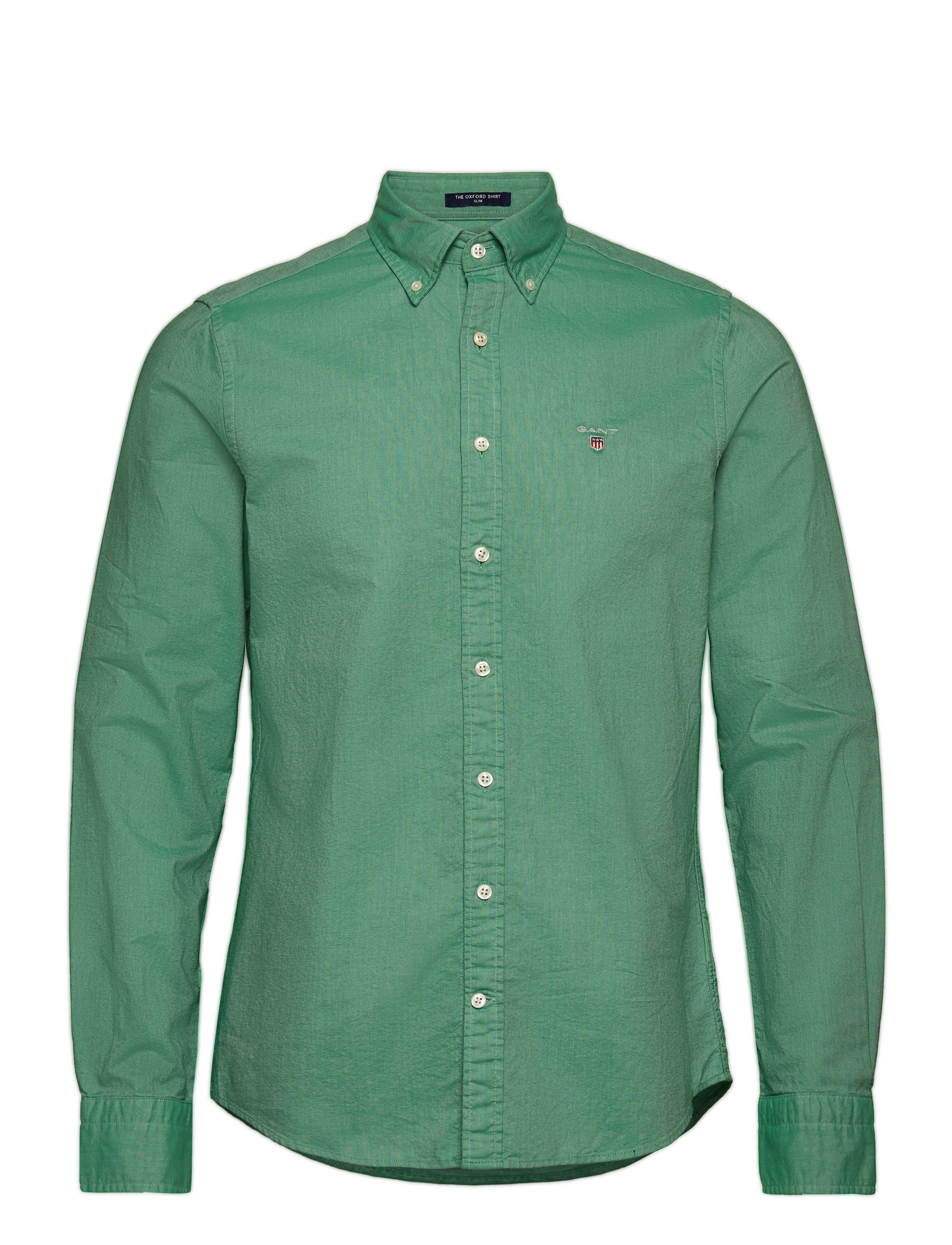GANT - SLIM OXFORD SHIRT BD - forest green - 0