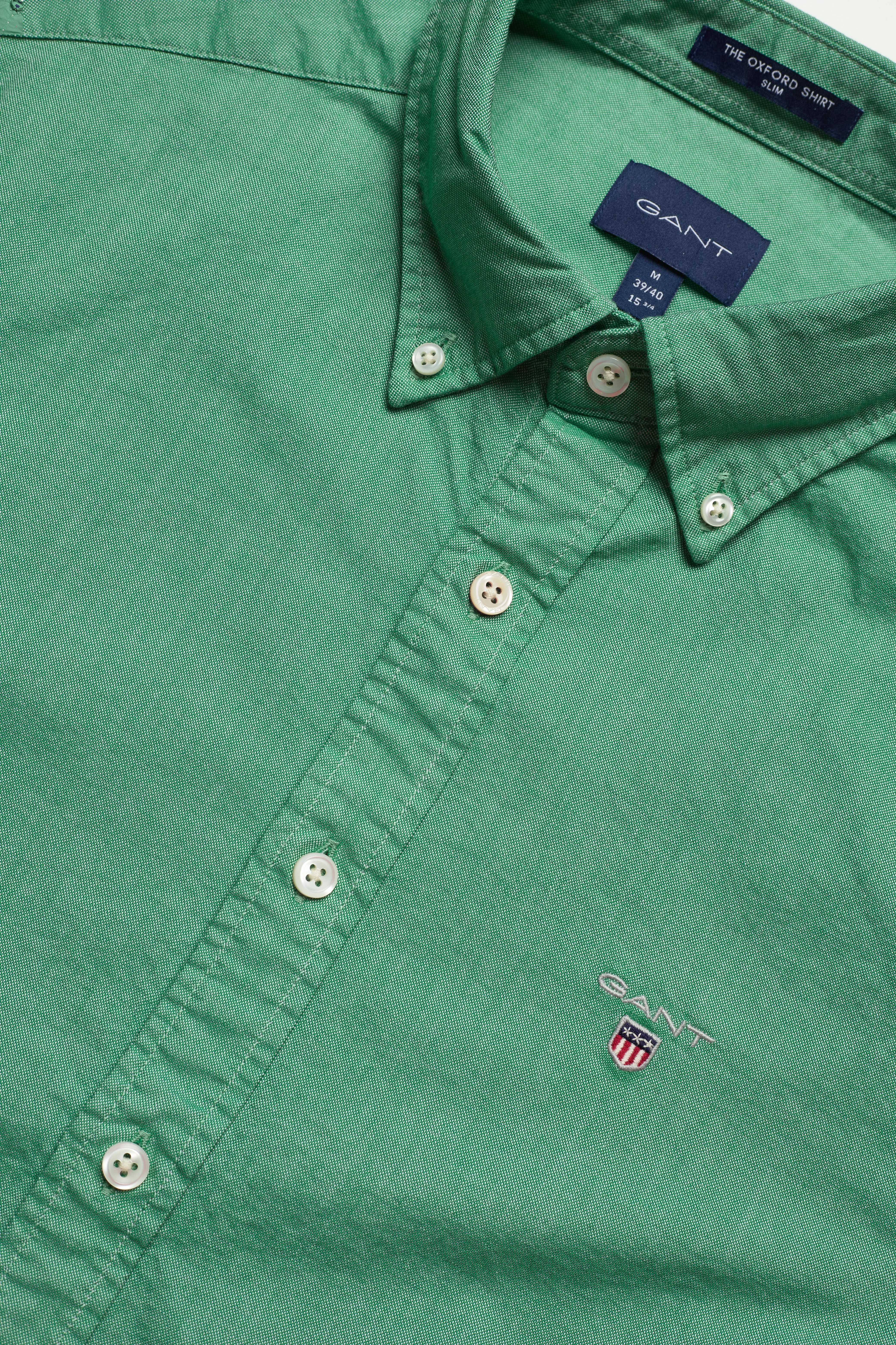 GANT - SLIM OXFORD SHIRT BD - forest green - 3