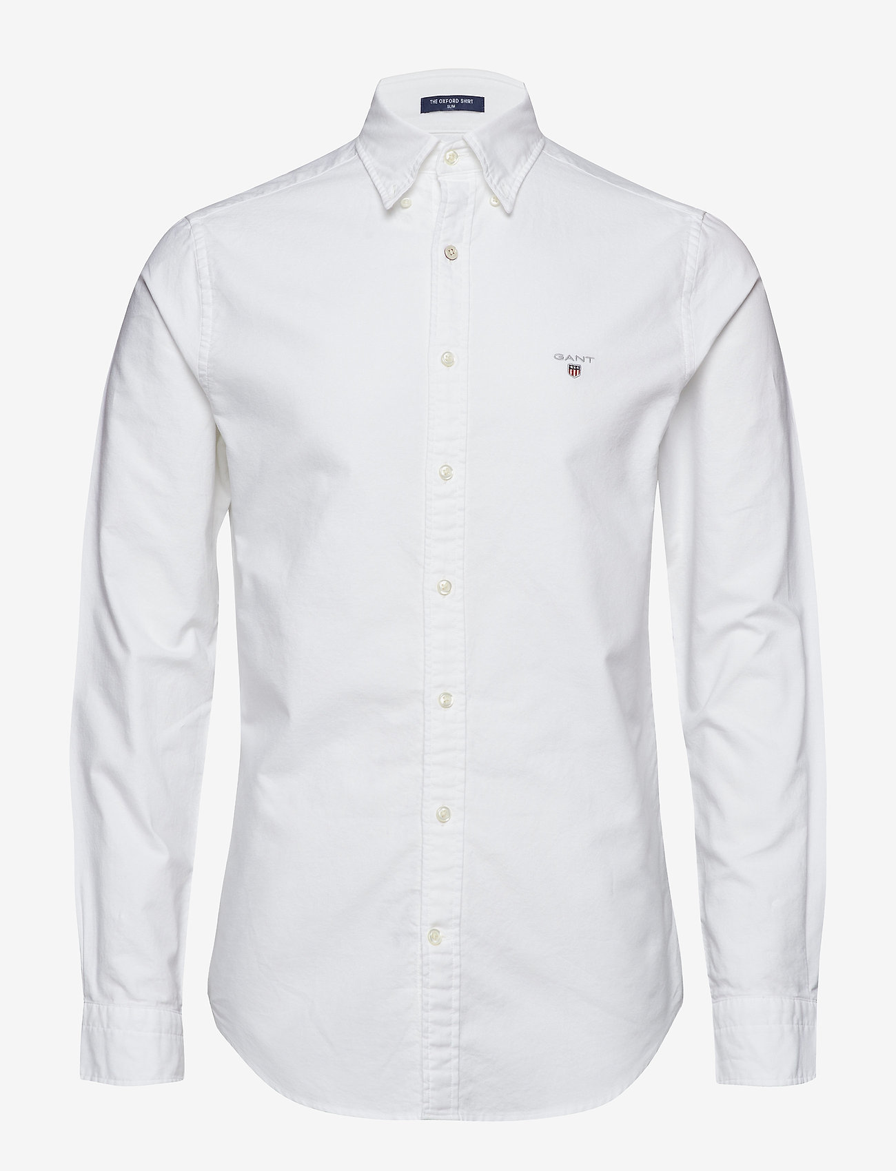 GANT - SLIM OXFORD SHIRT BD - oxford shirts - white - 0