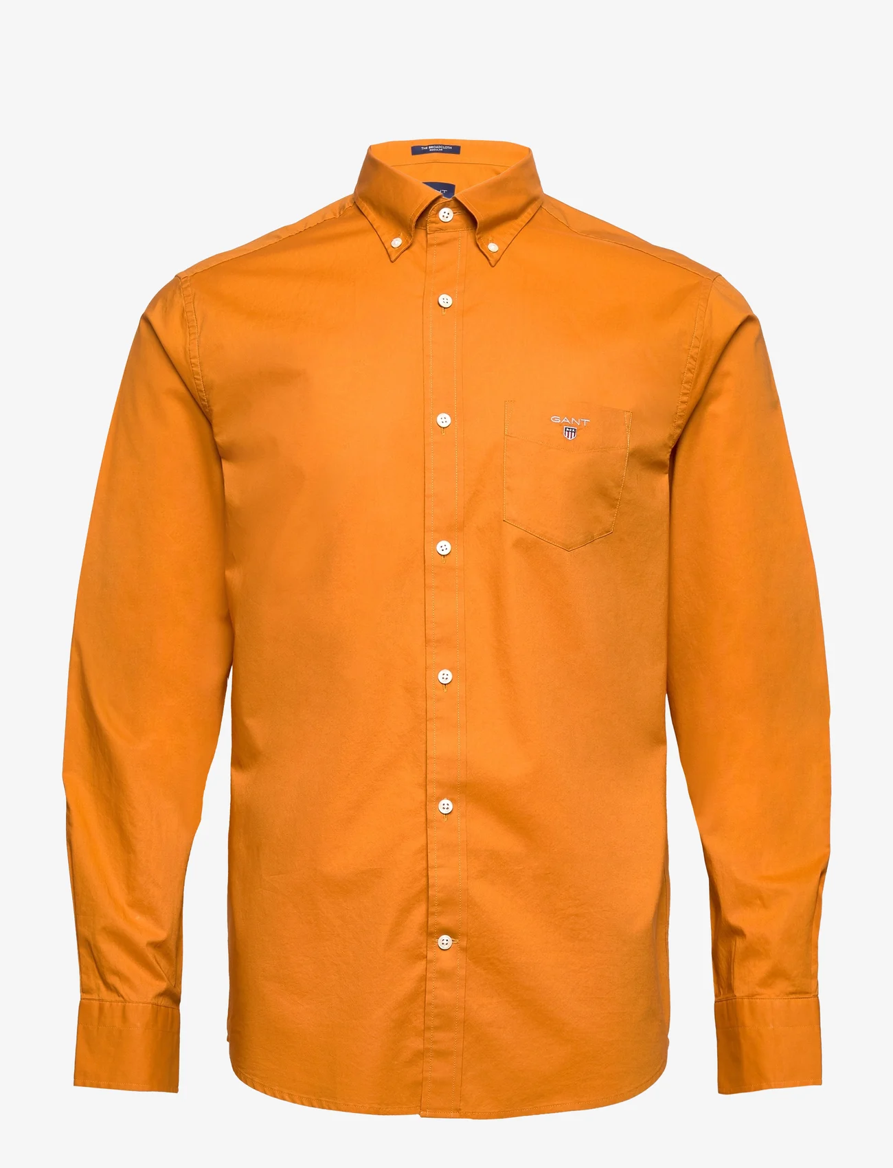 GANT - REG BROADCLOTH BD - oxford overhemden - dk mustard orange - 0