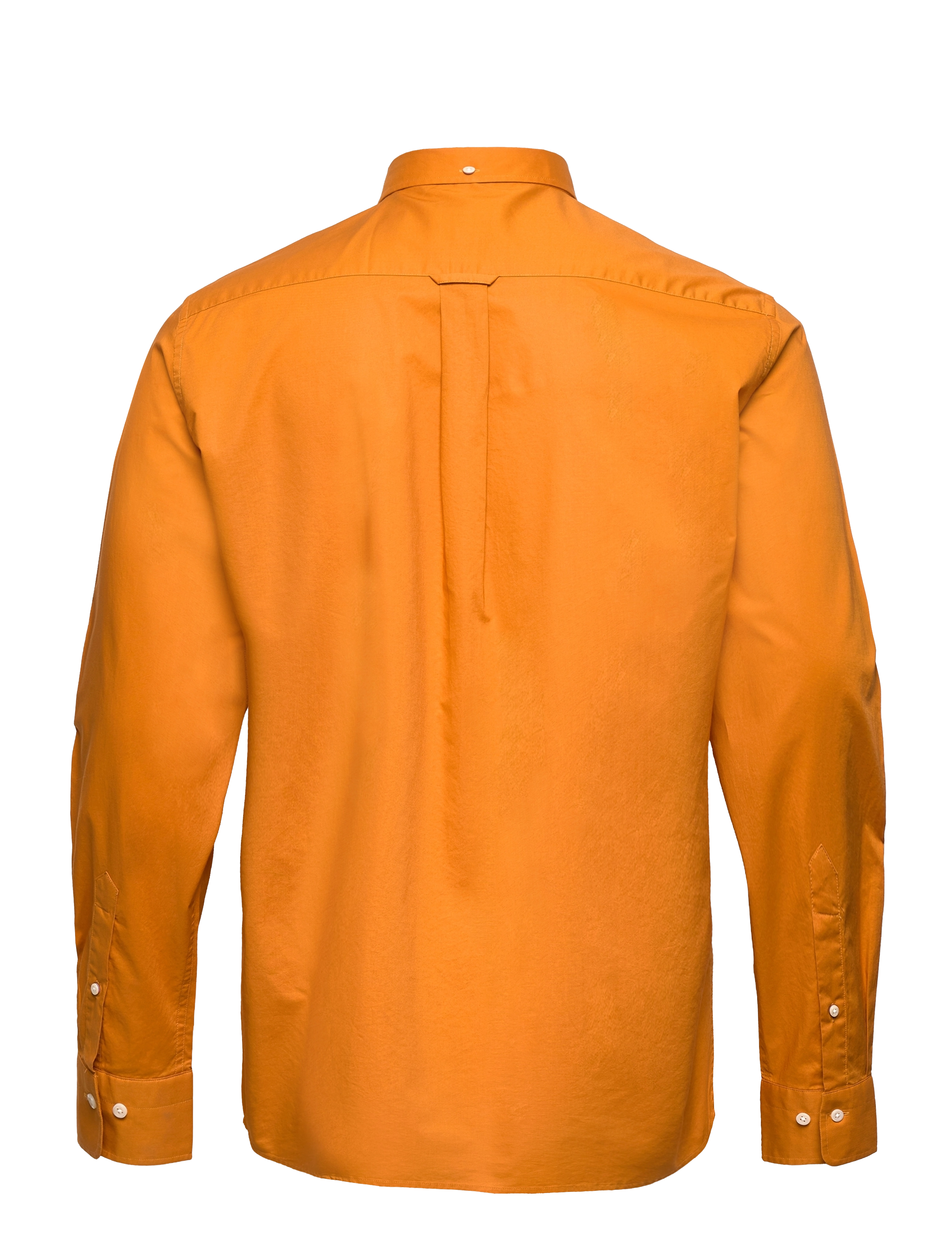 GANT - REG BROADCLOTH BD - dk mustard orange - 1