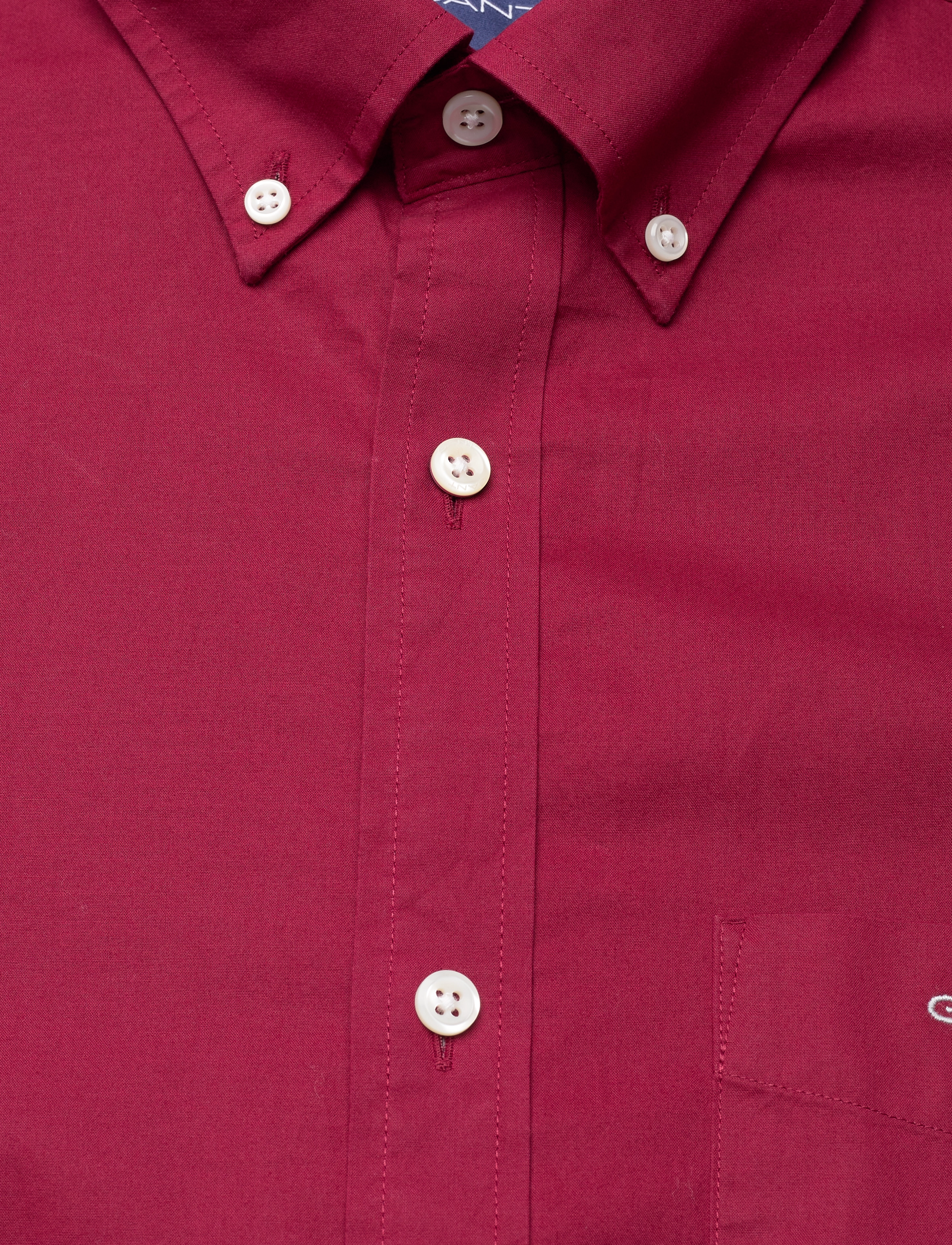 GANT - REG BROADCLOTH BD - plumped red - 2