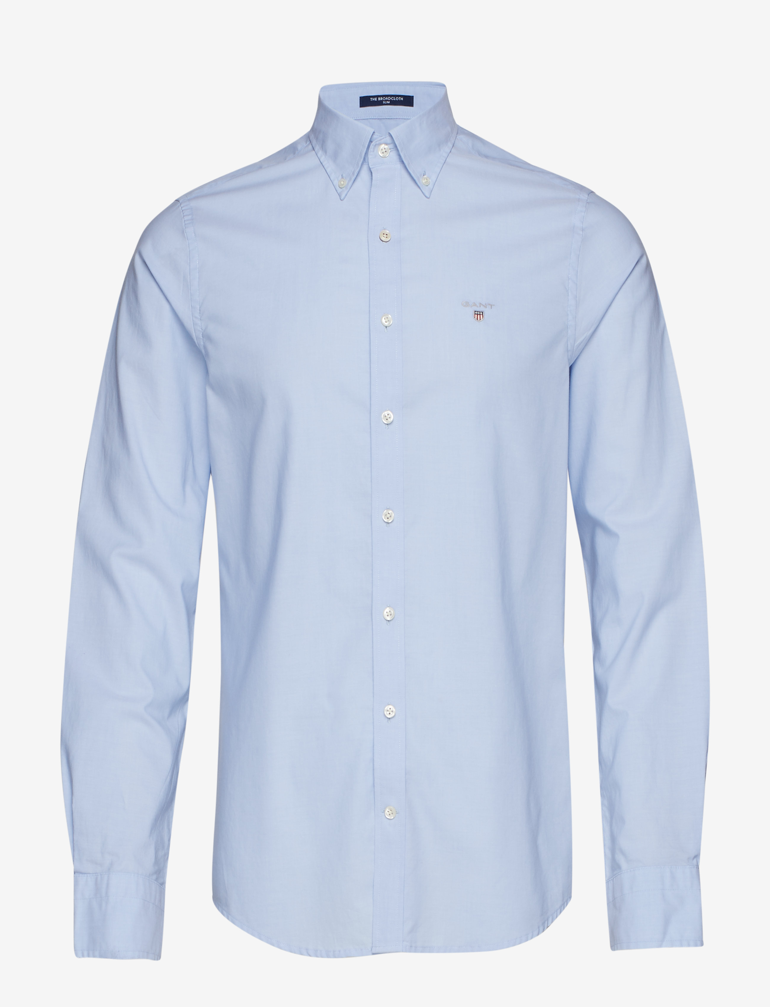GANT - SLIM BROADCLOTH BD - muted blue - 2