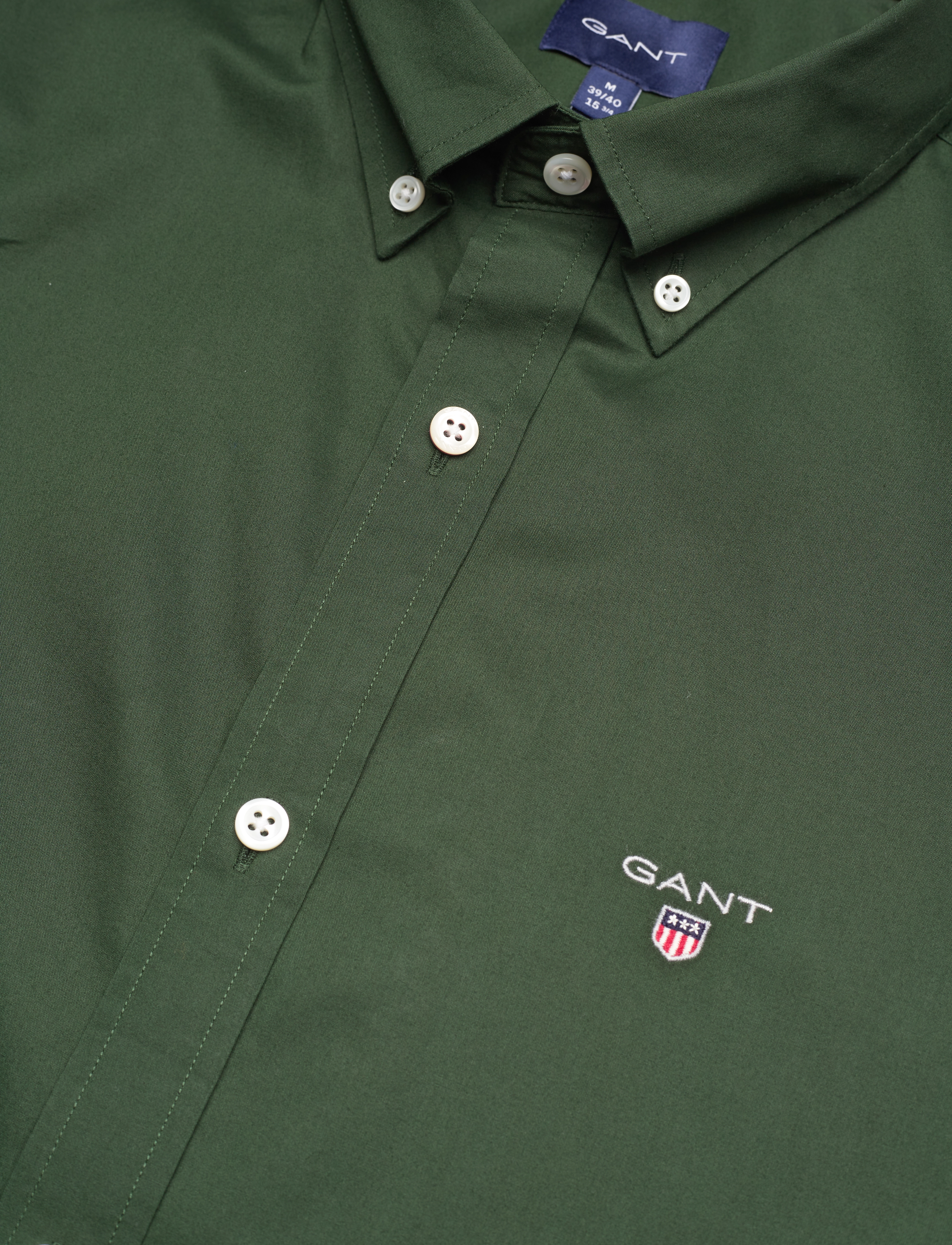 GANT - SLIM BROADCLOTH BD - storm green - 3