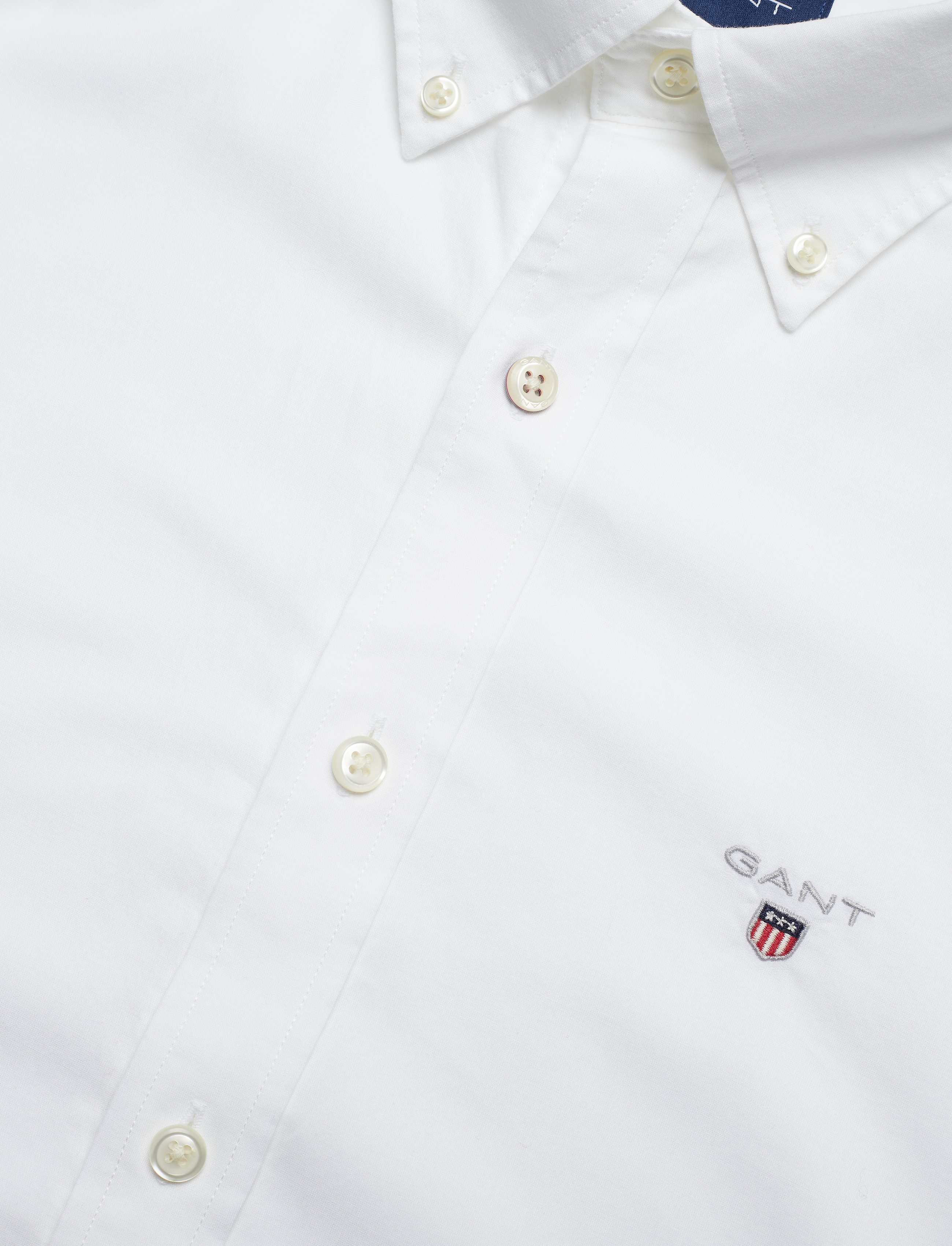 GANT - SLIM BROADCLOTH BD - white - 3