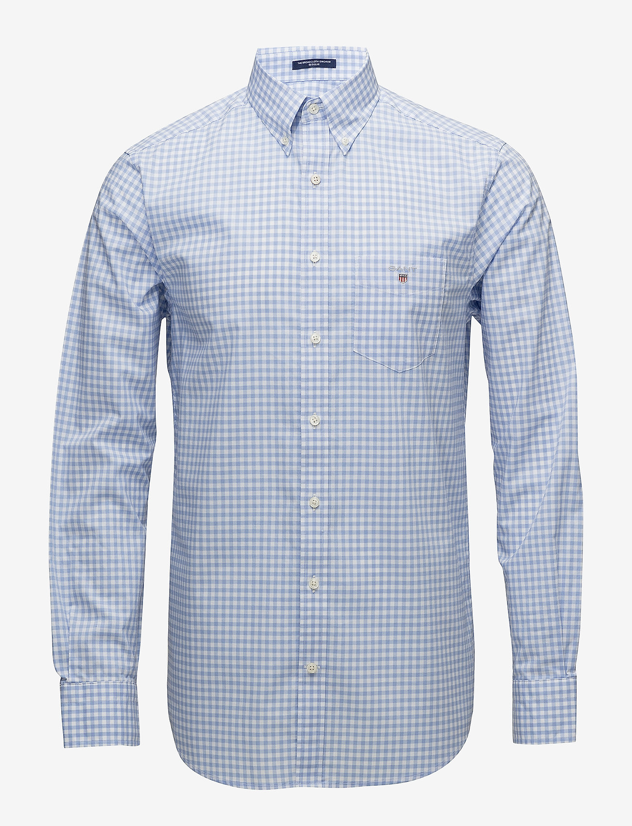 GANT - REG BROADCLOTH GINGHAM BD - checkered shirts - capri blue - 0