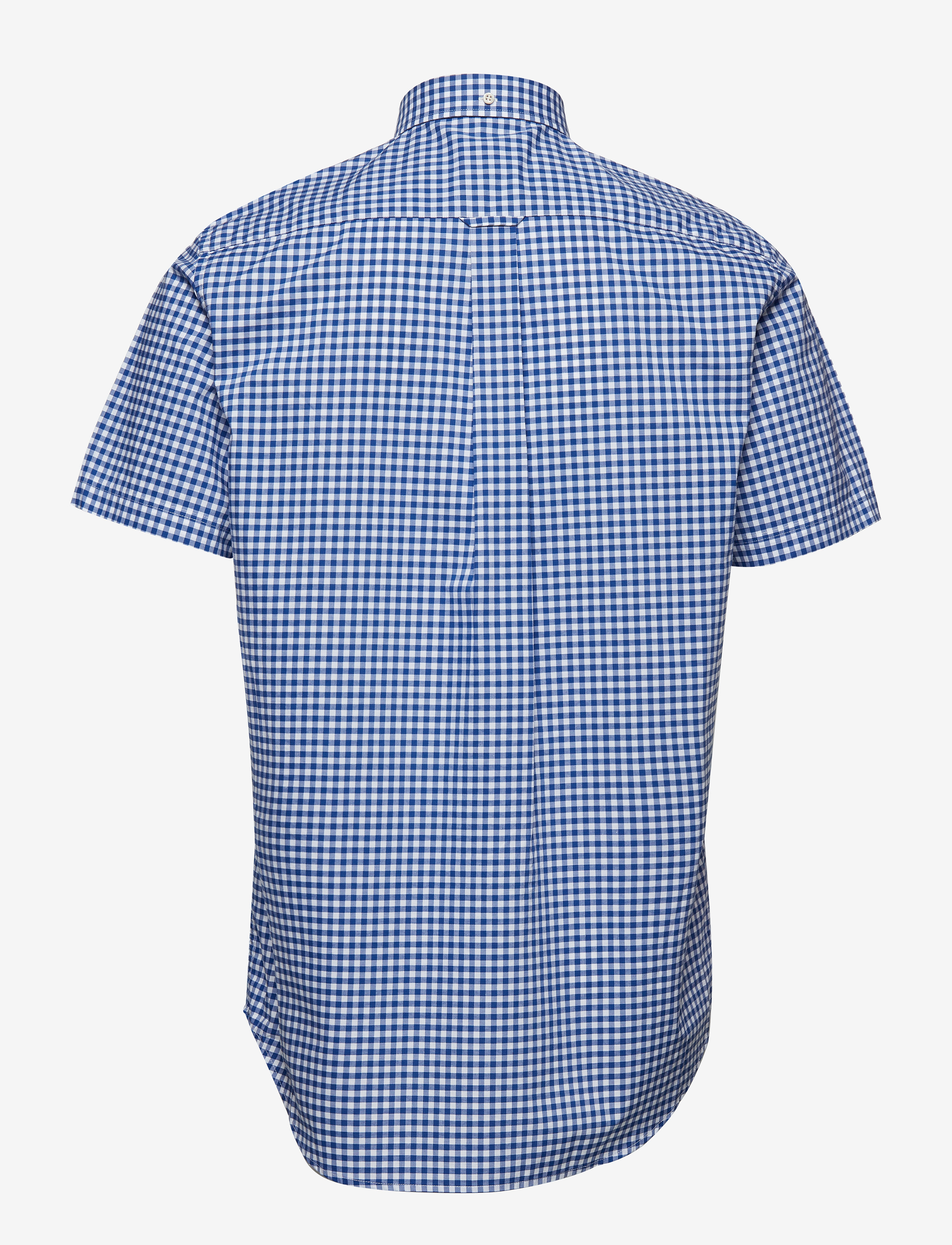 GANT - REG BROADCLOTH GINGHAM SS BD - college blue - 1