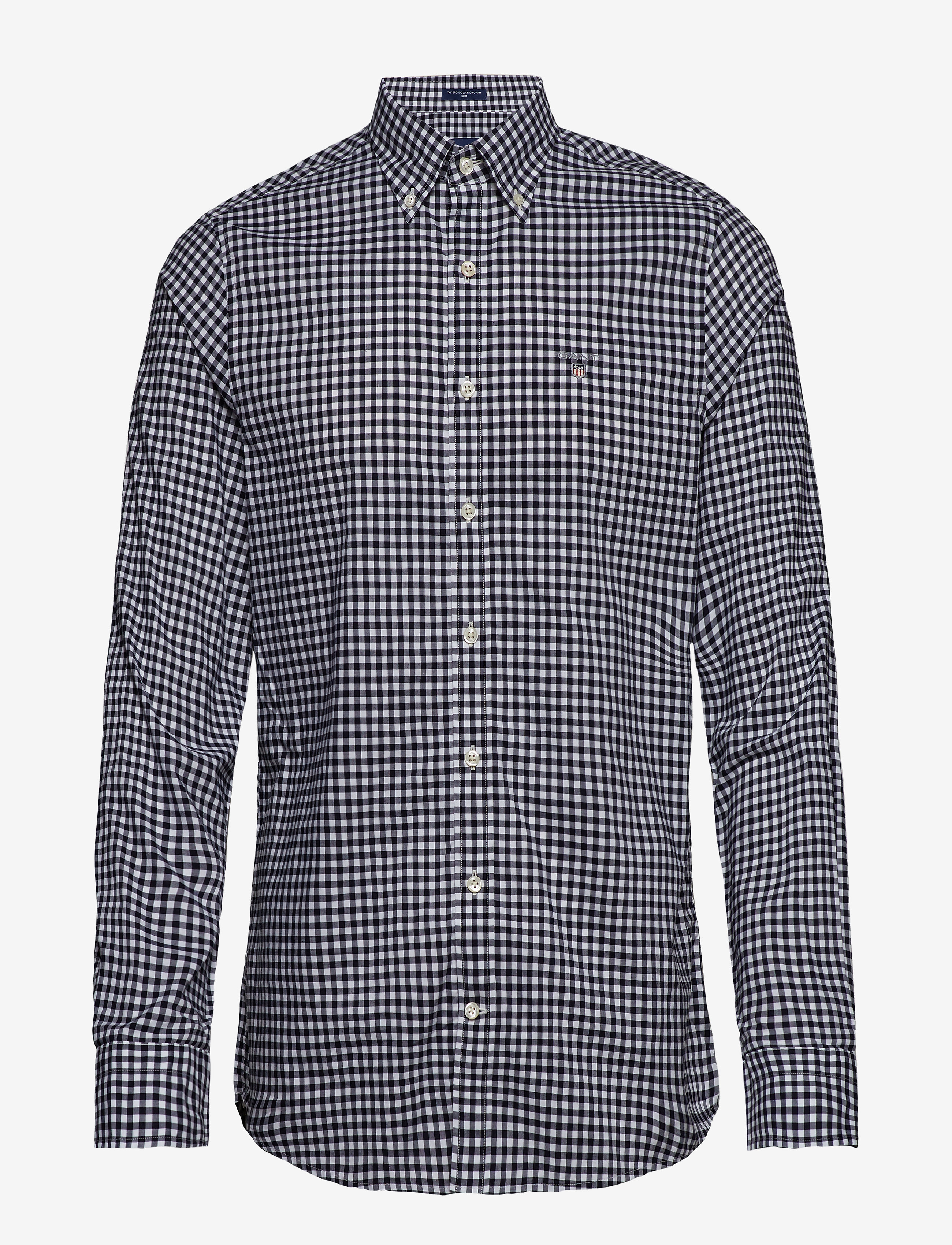 GANT - THE BROADCLOTH GINGHAM SLIM BD - marine - 0
