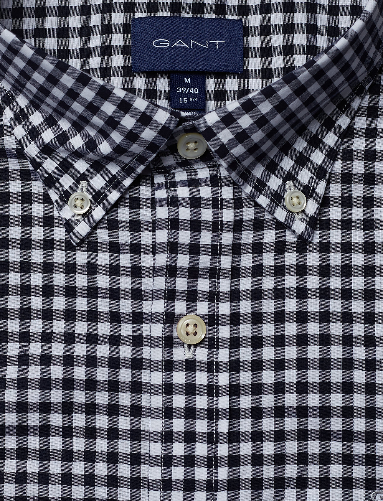 GANT - THE BROADCLOTH GINGHAM SLIM BD - marine - 2