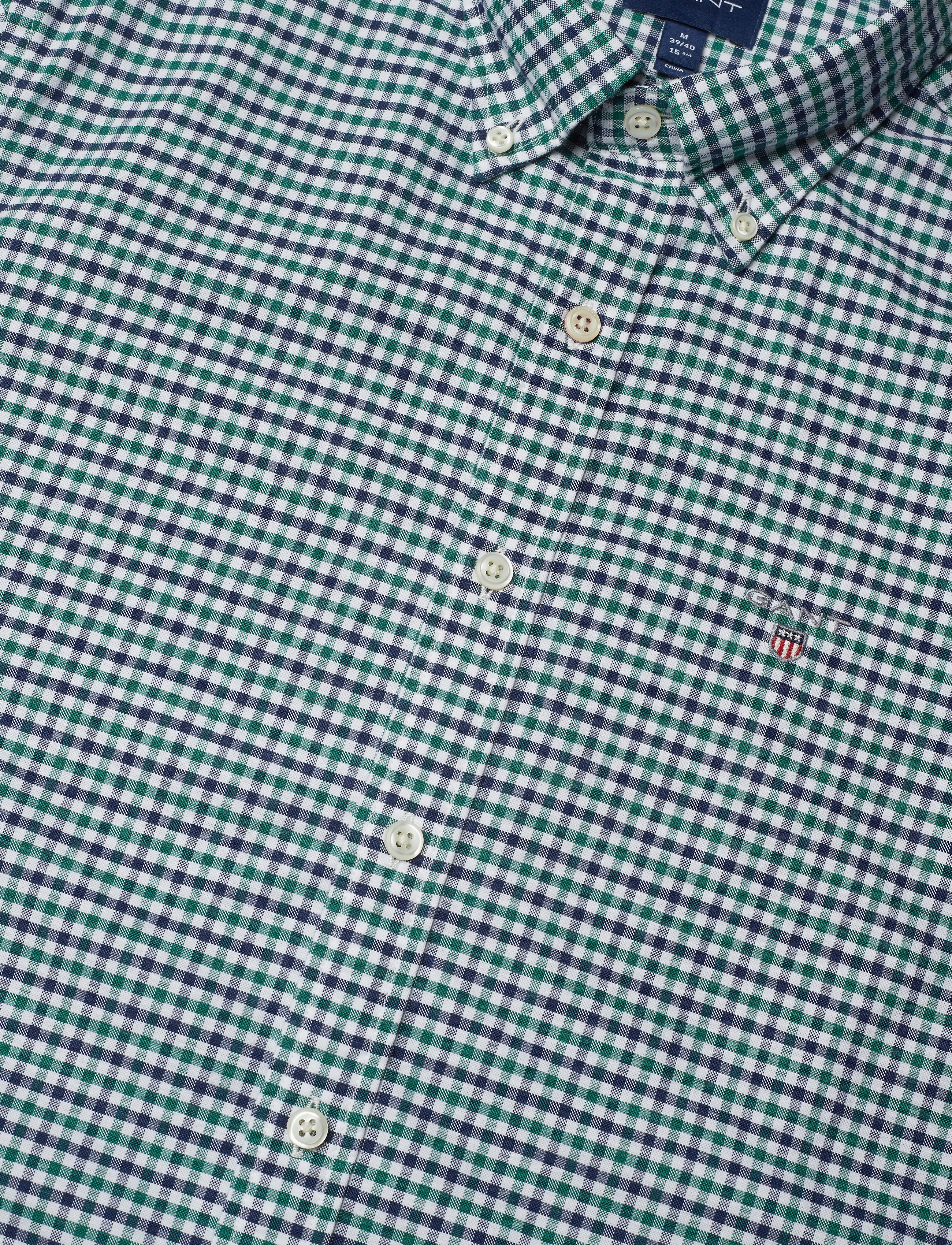 GANT - THE OXFORD 3 COL GINGHAM SLIM BD - ivy green - 3