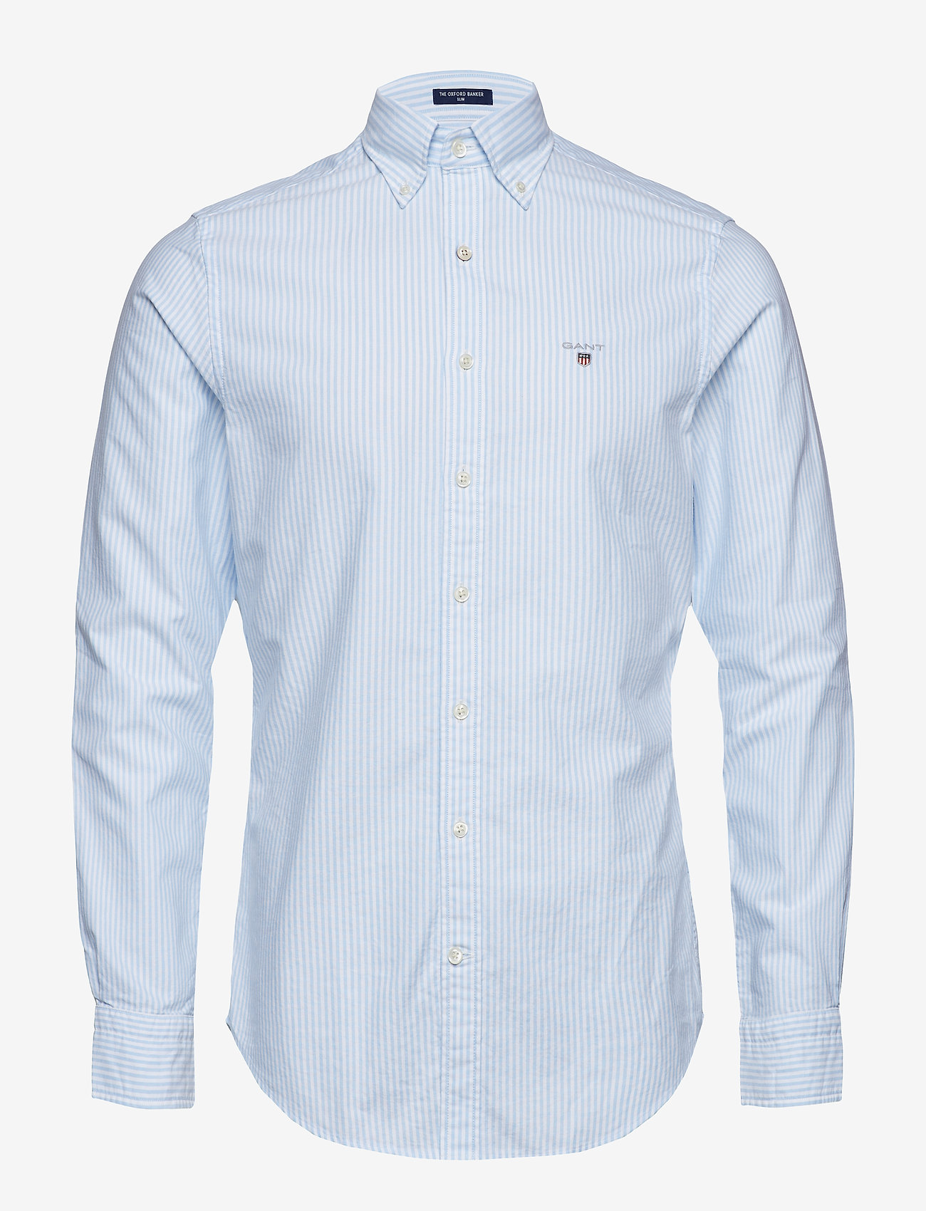 GANT - SLIM OXFORD BANKER BD - capri blue - 0