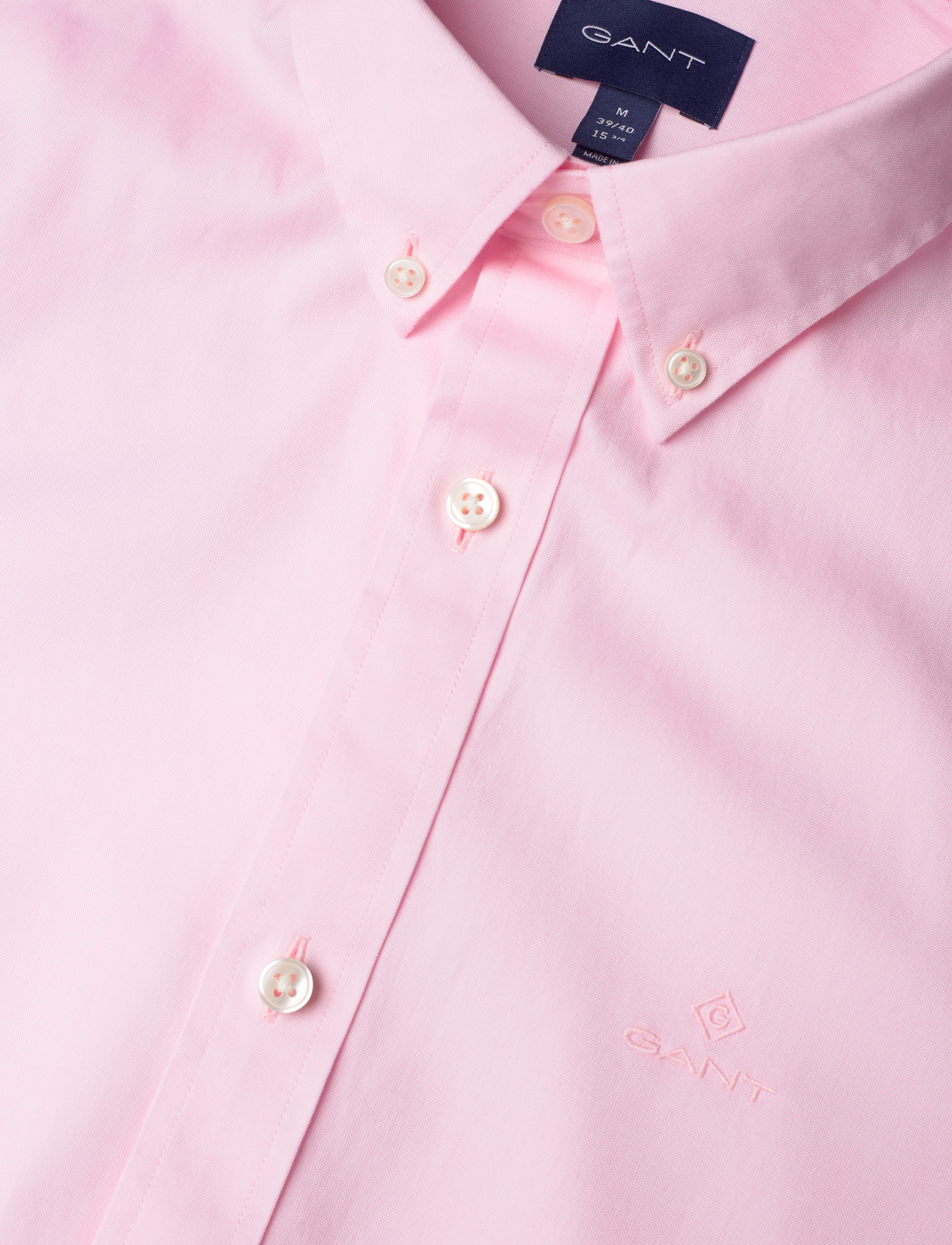 GANT - REG PINPOINT OXFORD BD - california pink - 3