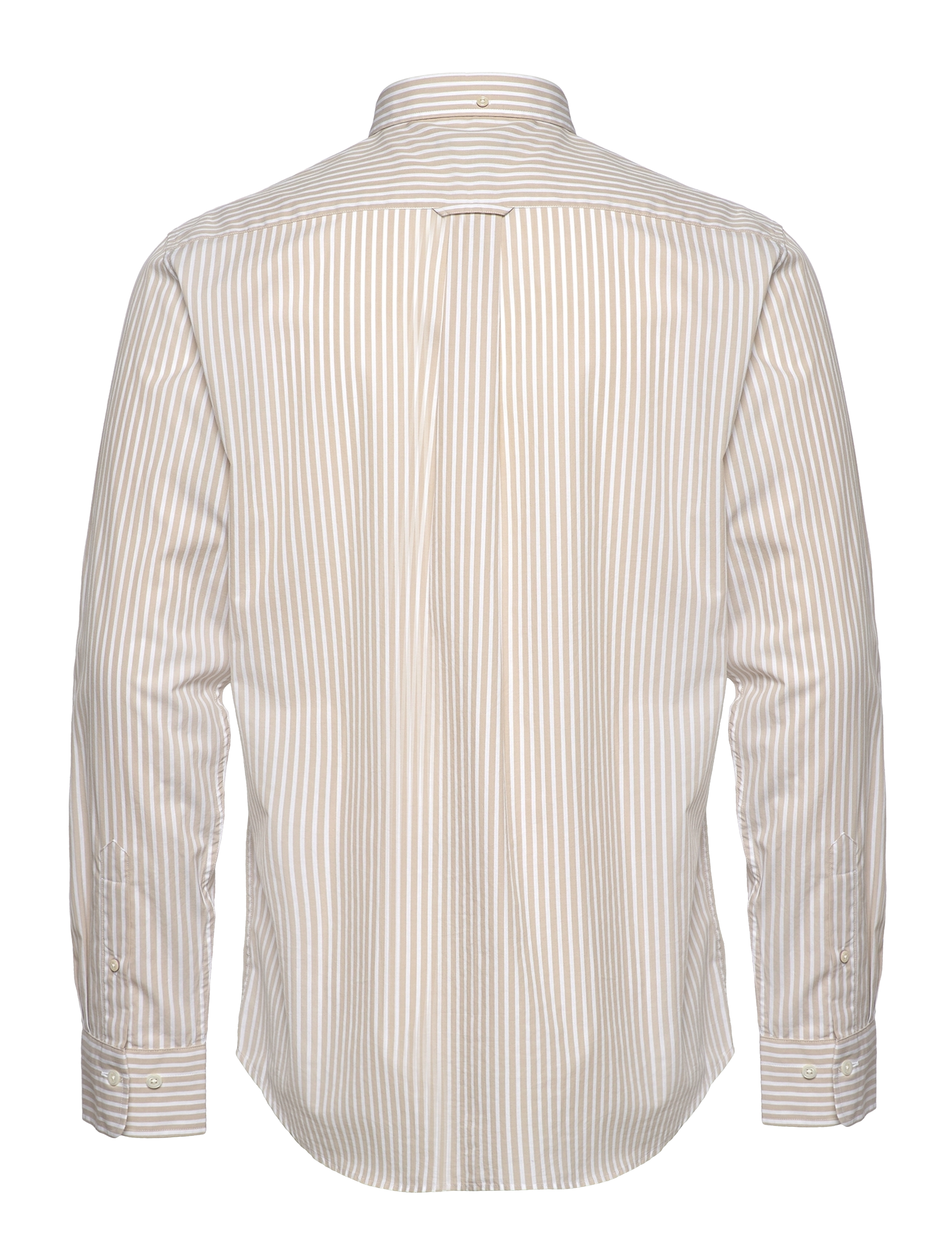 GANT - REG BROADCLOTH STRIPE BD - dry sand - 1