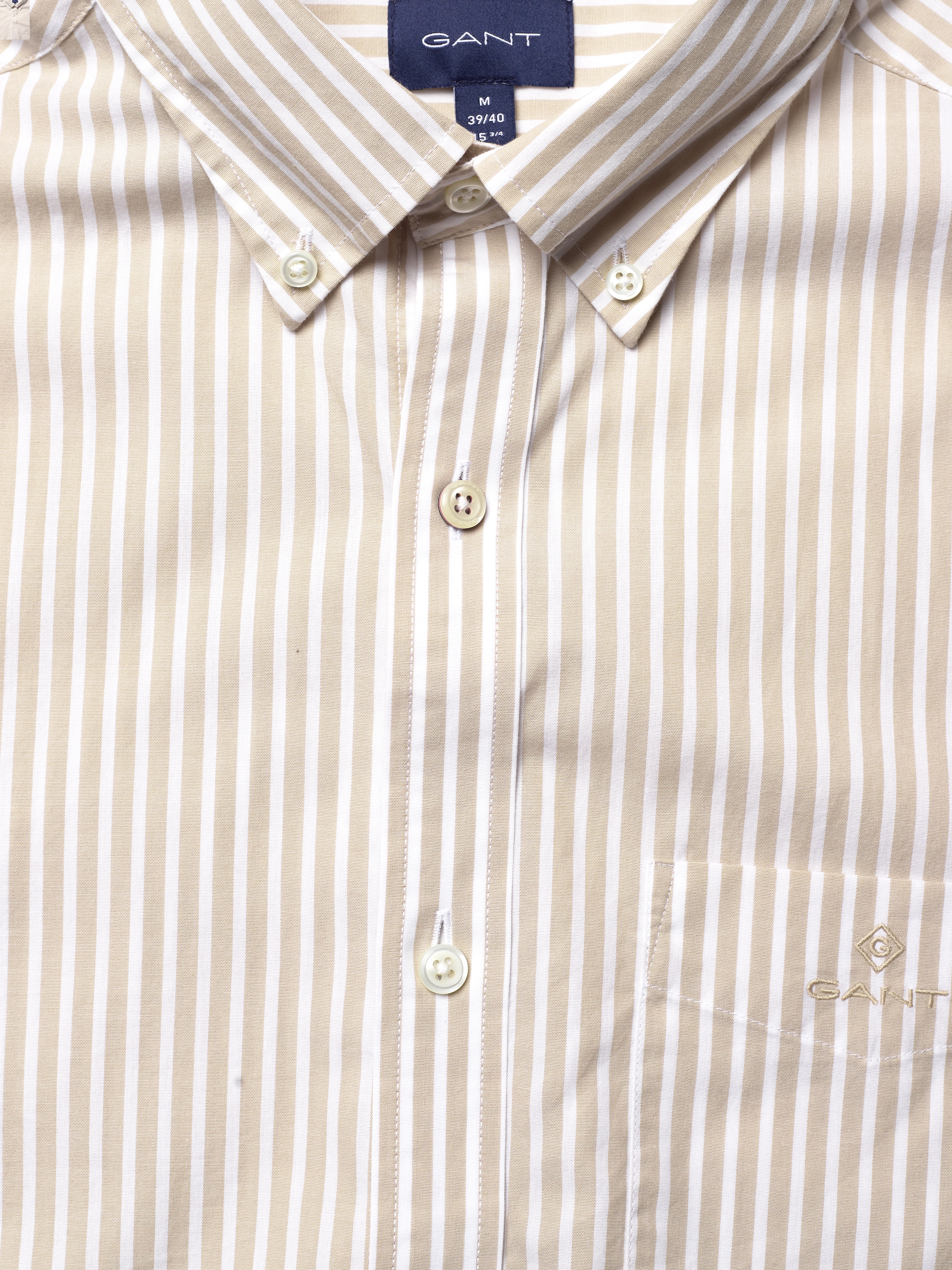GANT - REG BROADCLOTH STRIPE BD - dry sand - 2