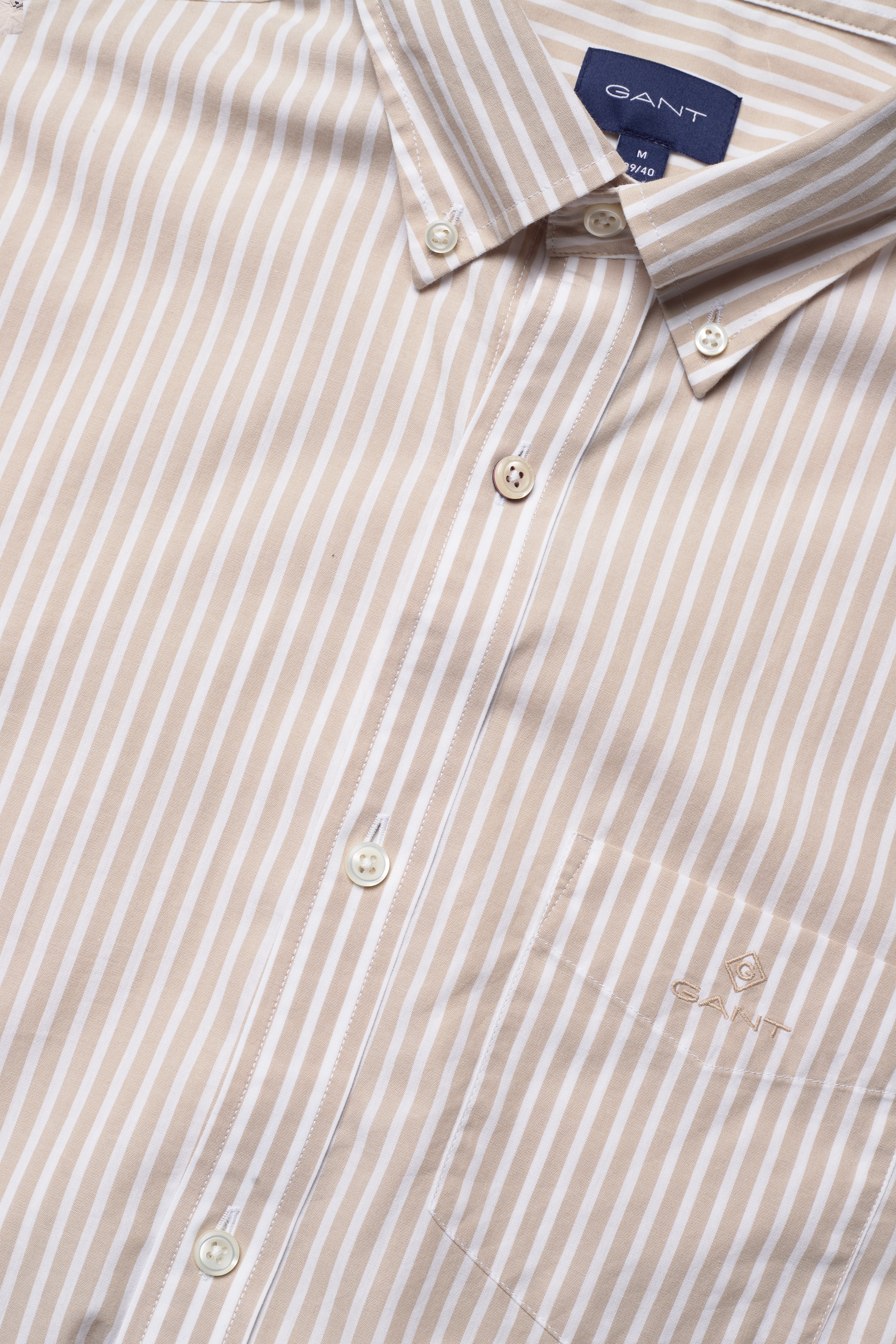 GANT - REG BROADCLOTH STRIPE BD - dry sand - 3