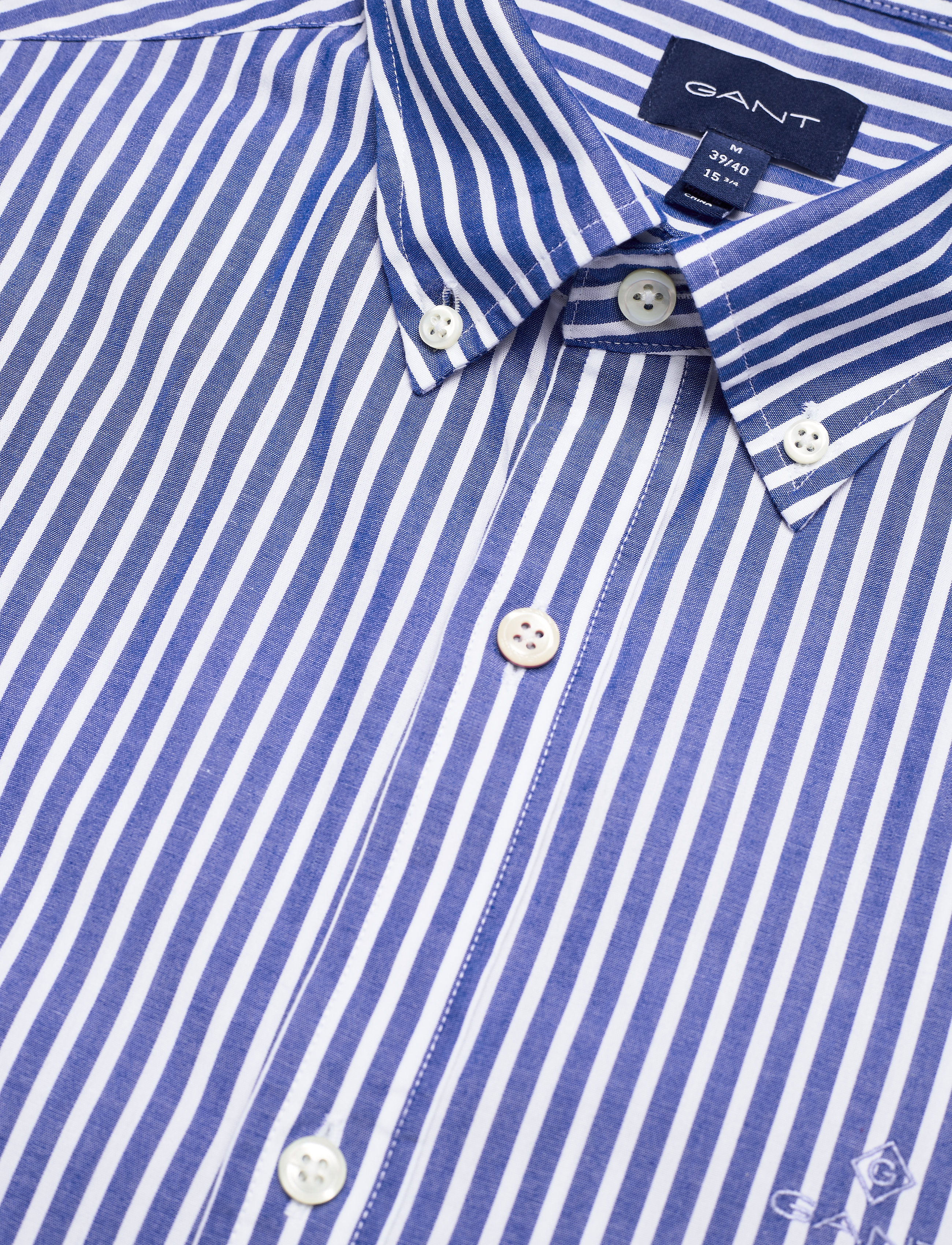 GANT - SLIM BROADCLOTH STRIPE BD - college blue - 3