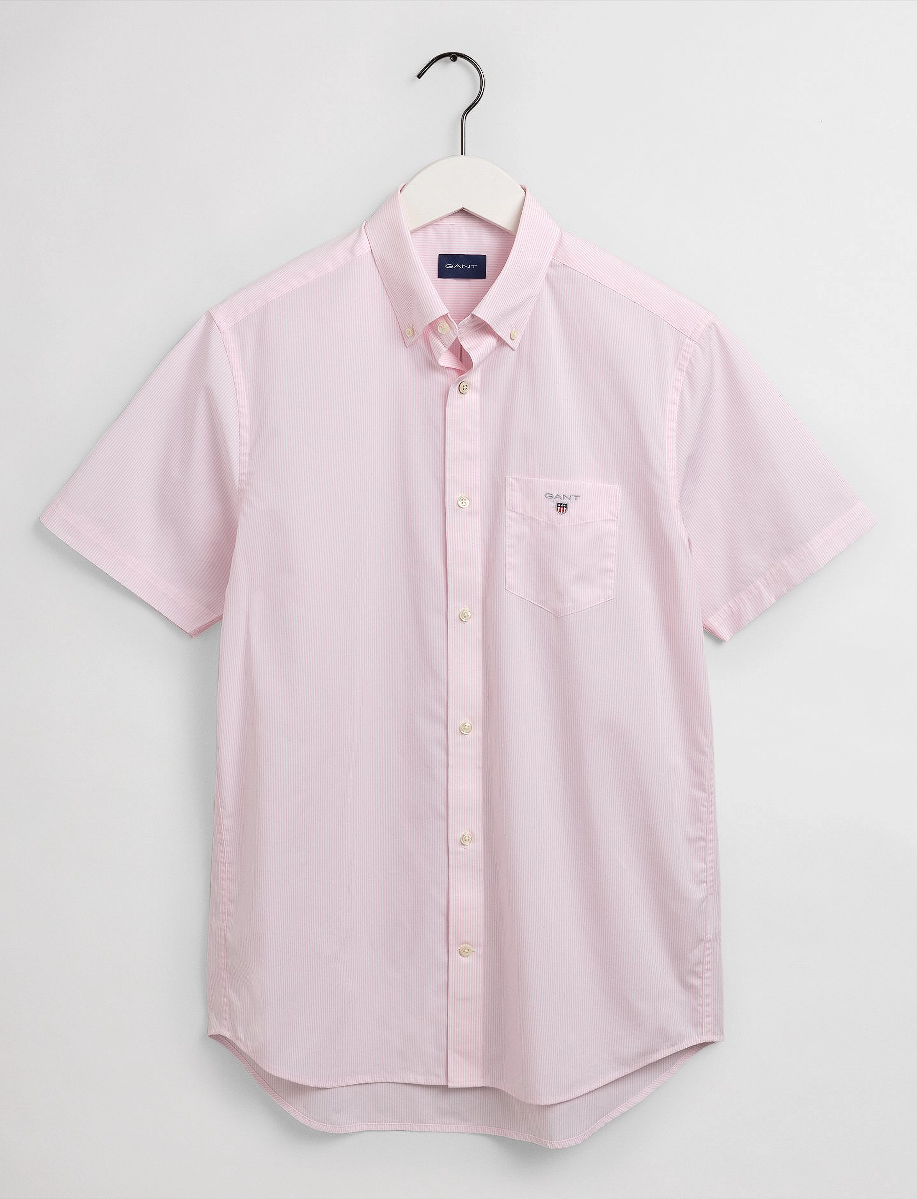 GANT - REG BROADCLOTH BANKER BD SS - california pink - 4