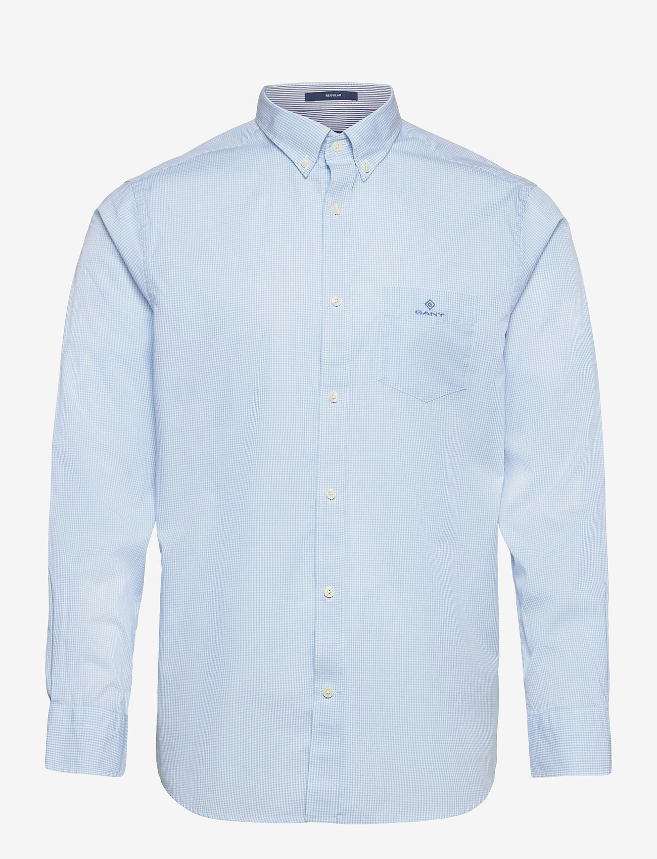 GANT - D1. BC GINGHAM CONTRAST REG BD - capri blue - 0