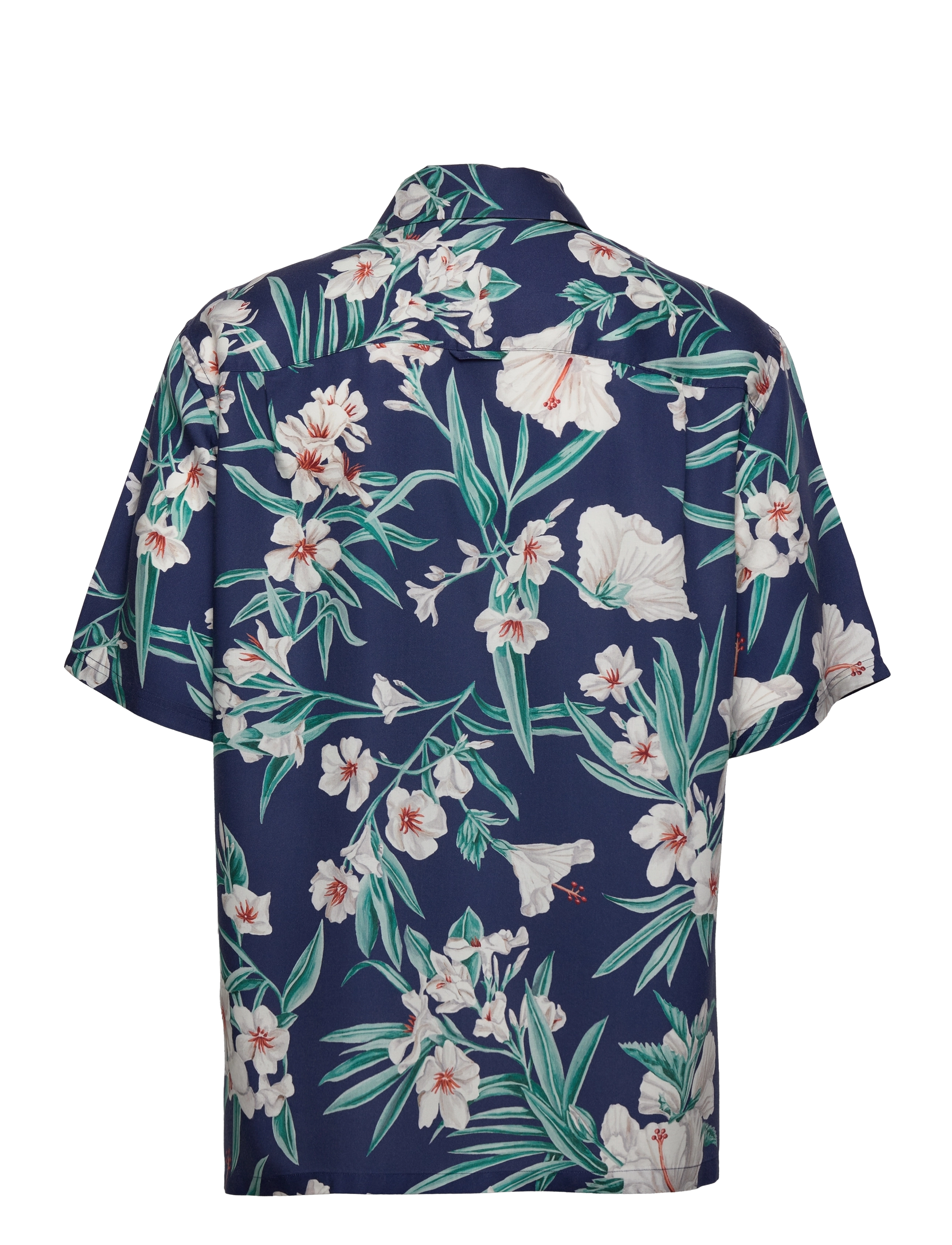 GANT - D1. PP REL FLORAL LYOCELL SS CAMP - deep blue - 1